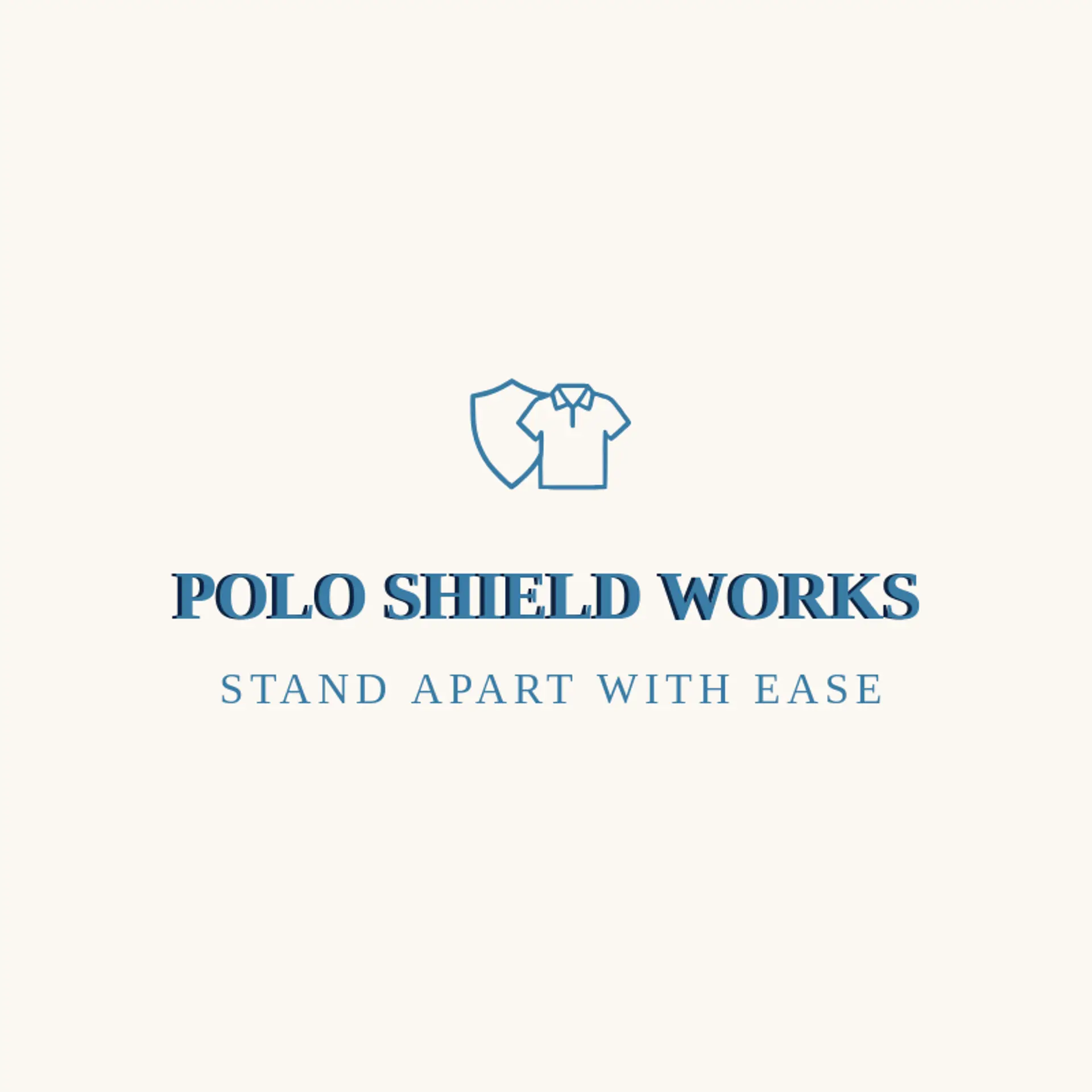 Polo Shield Works logo for polo shirt