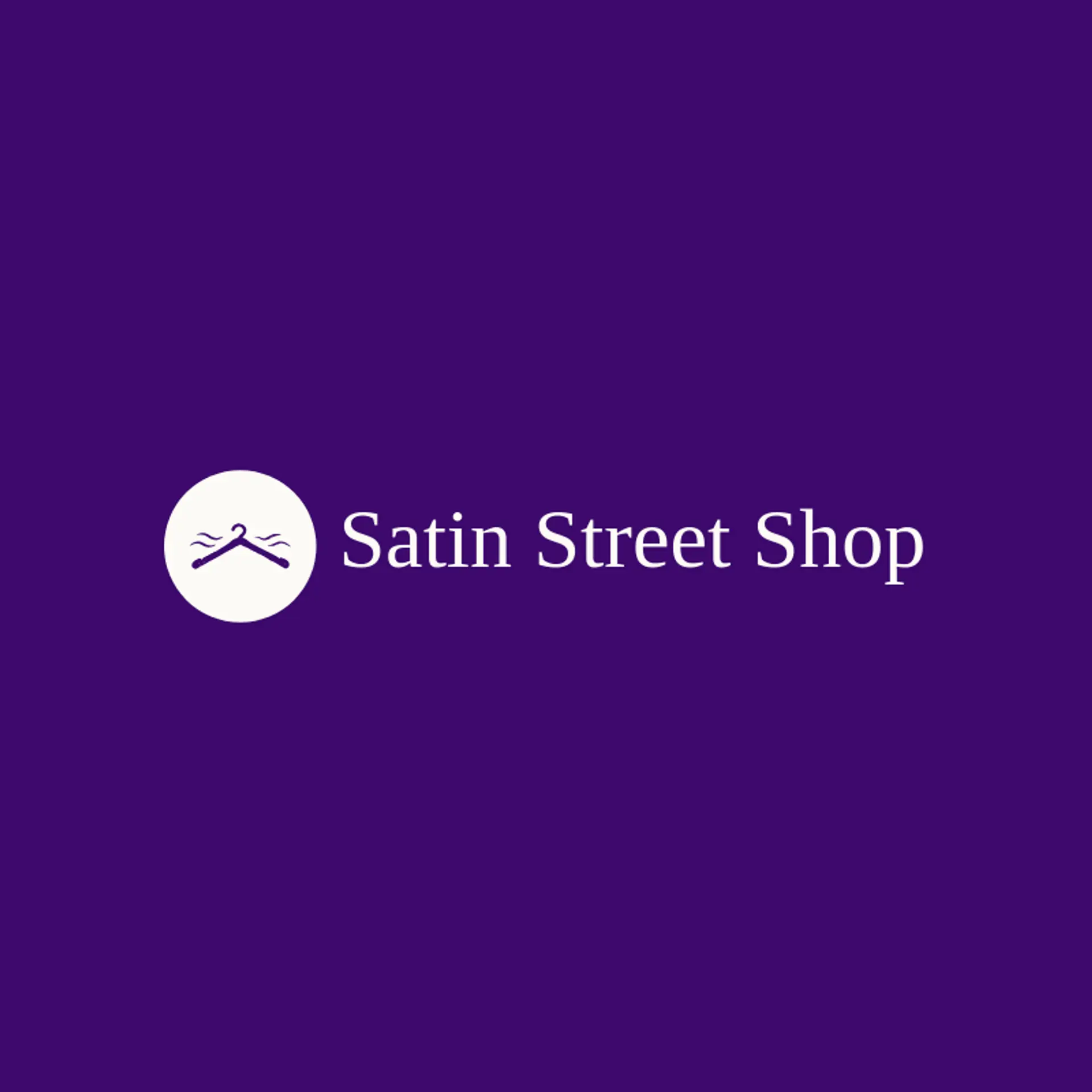 Satin Street Shop logo for hanger