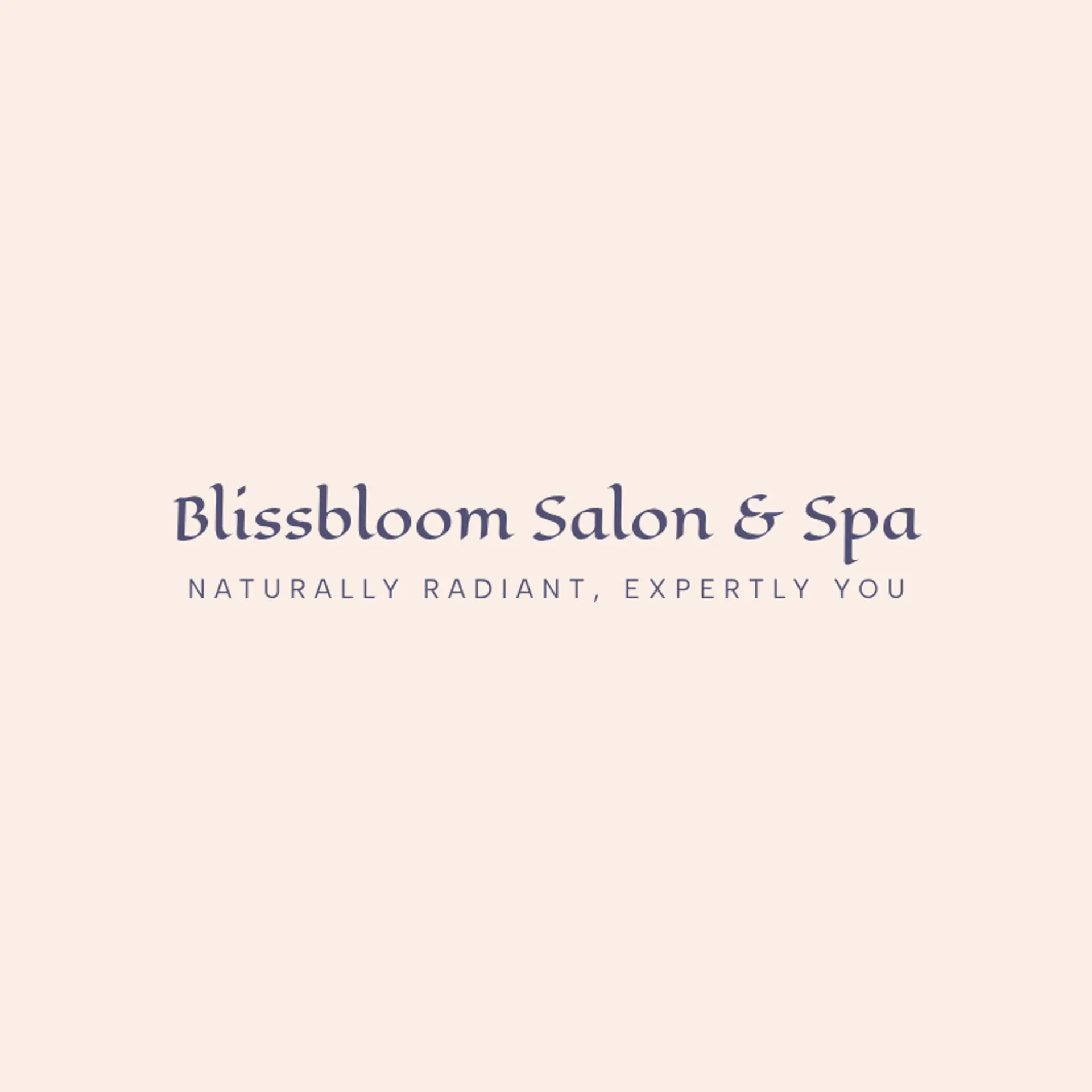 BlissBloom Salon & Spa logo for salon and spa