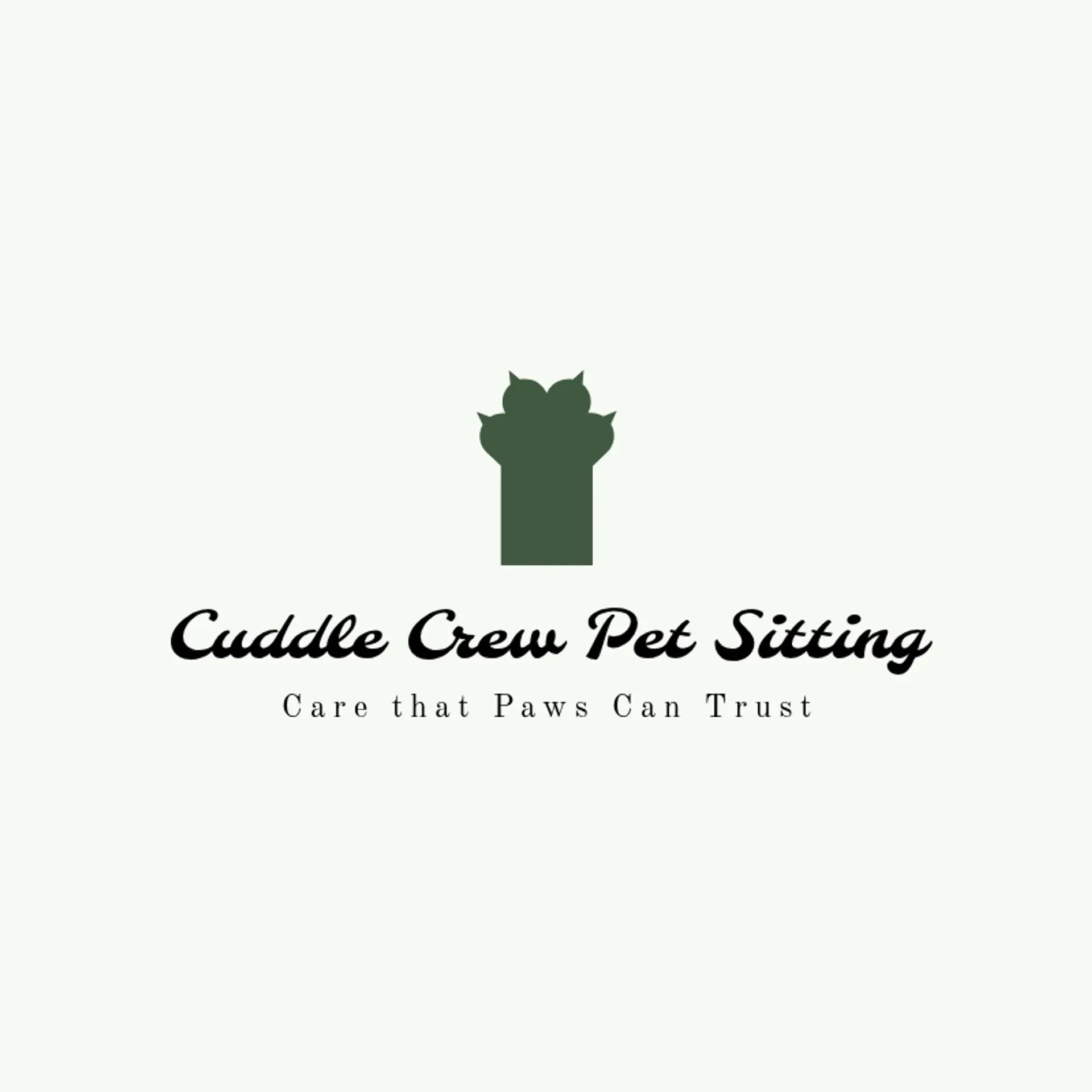 Pawsome Sitters logo for pet sitting