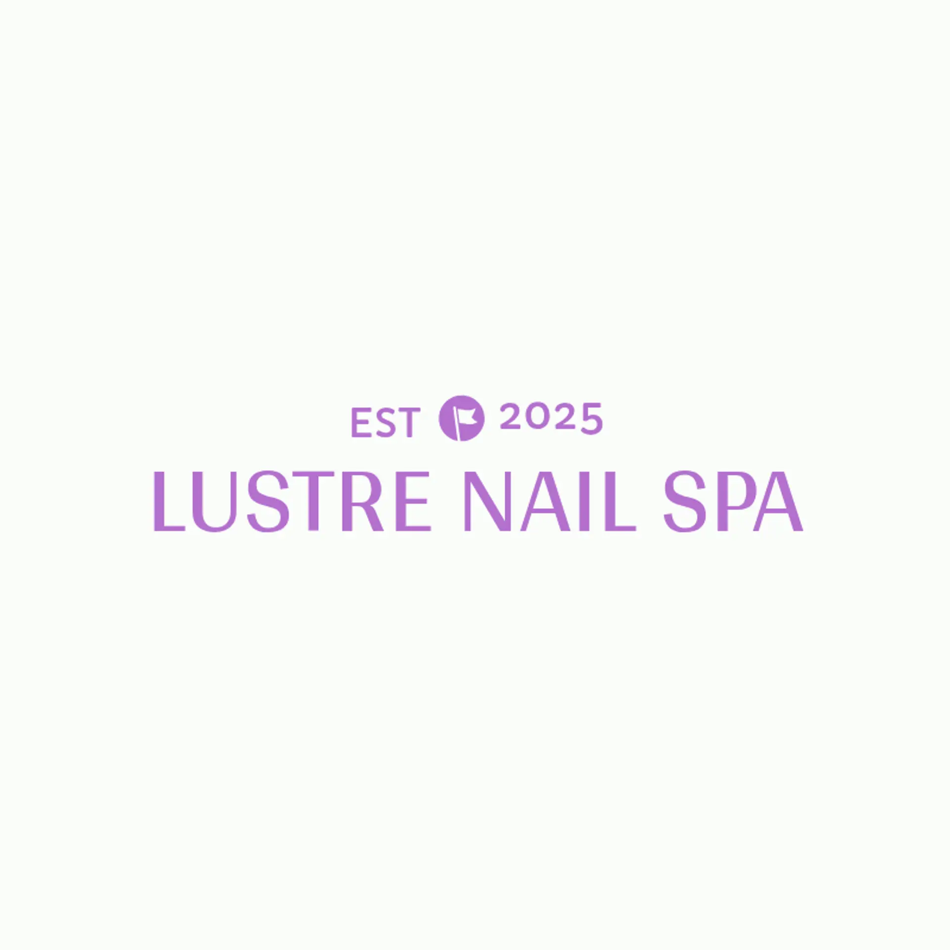 Lustre Nail Spa logo for nail spa