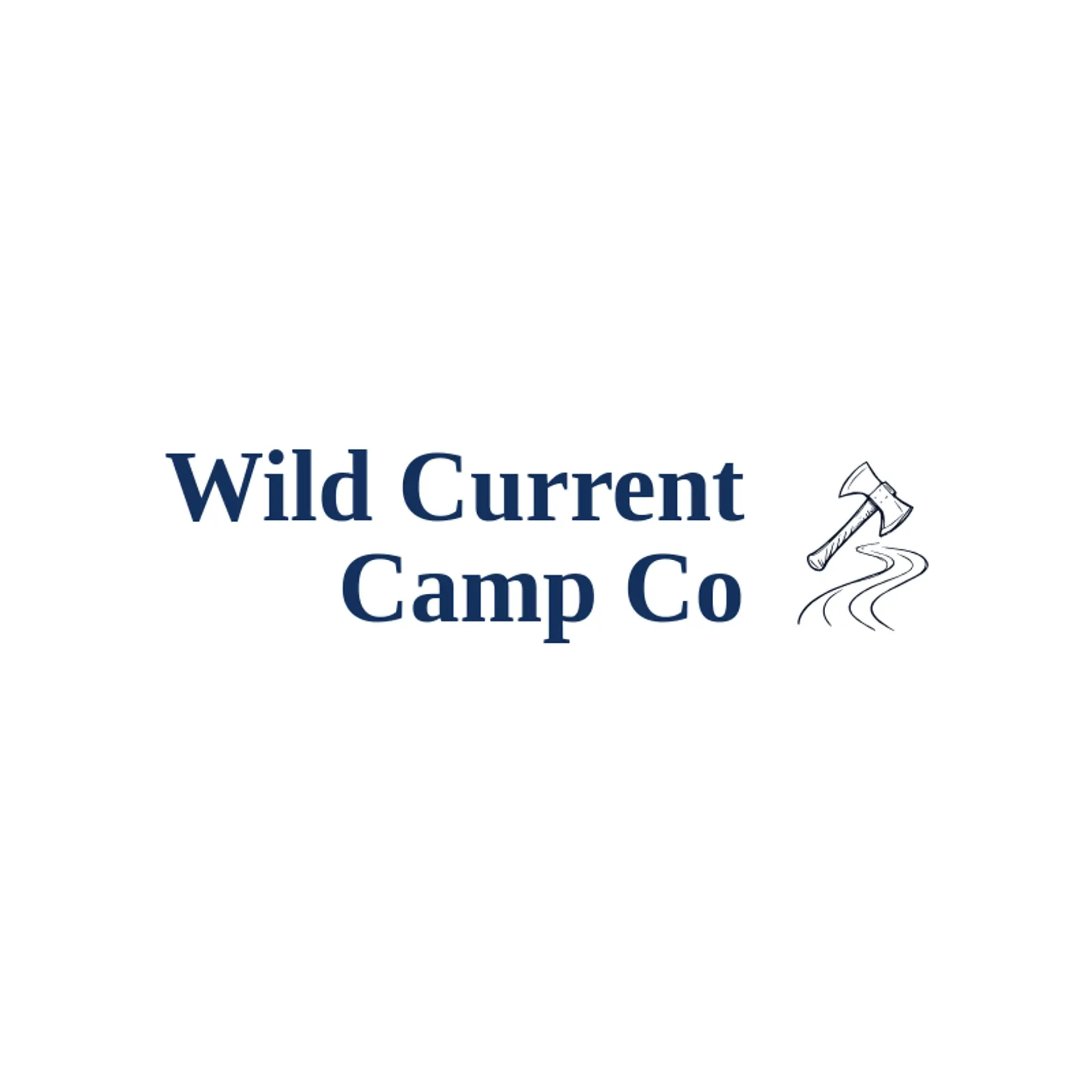 Wild Current Camp Co logo for tomahawk