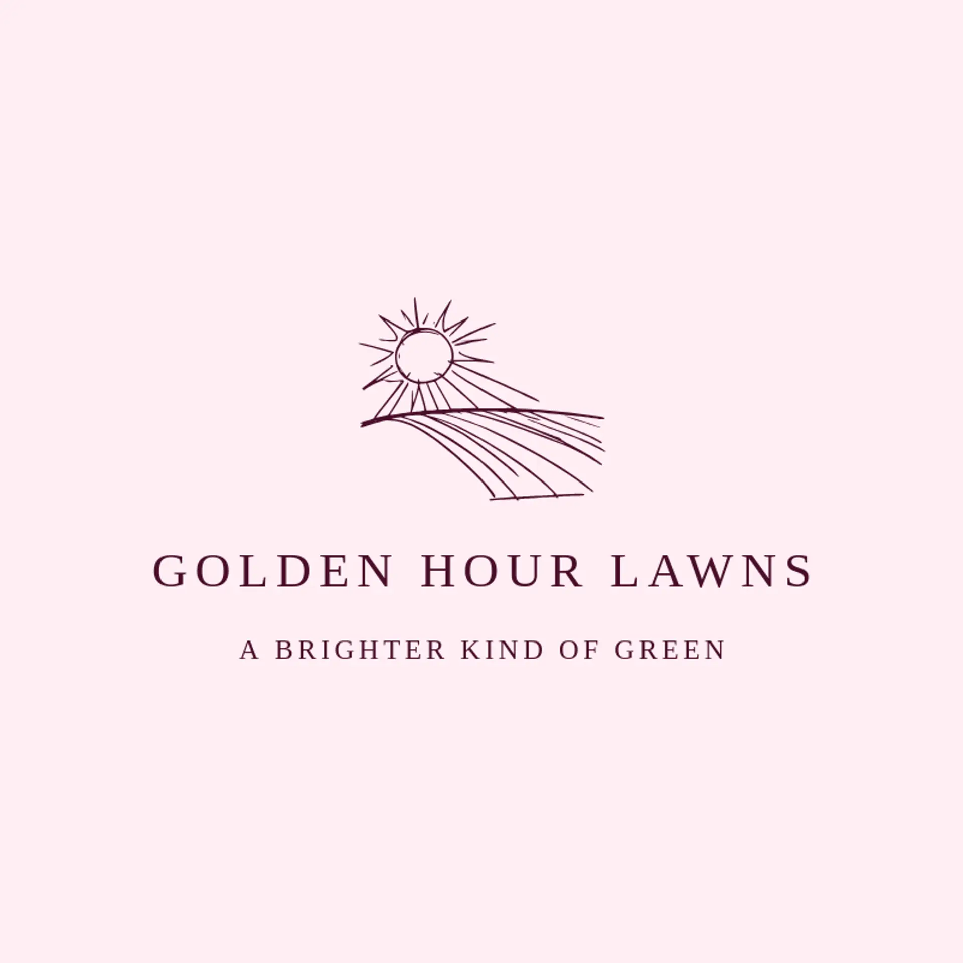 Golden Hour Lawns logo for lawn service