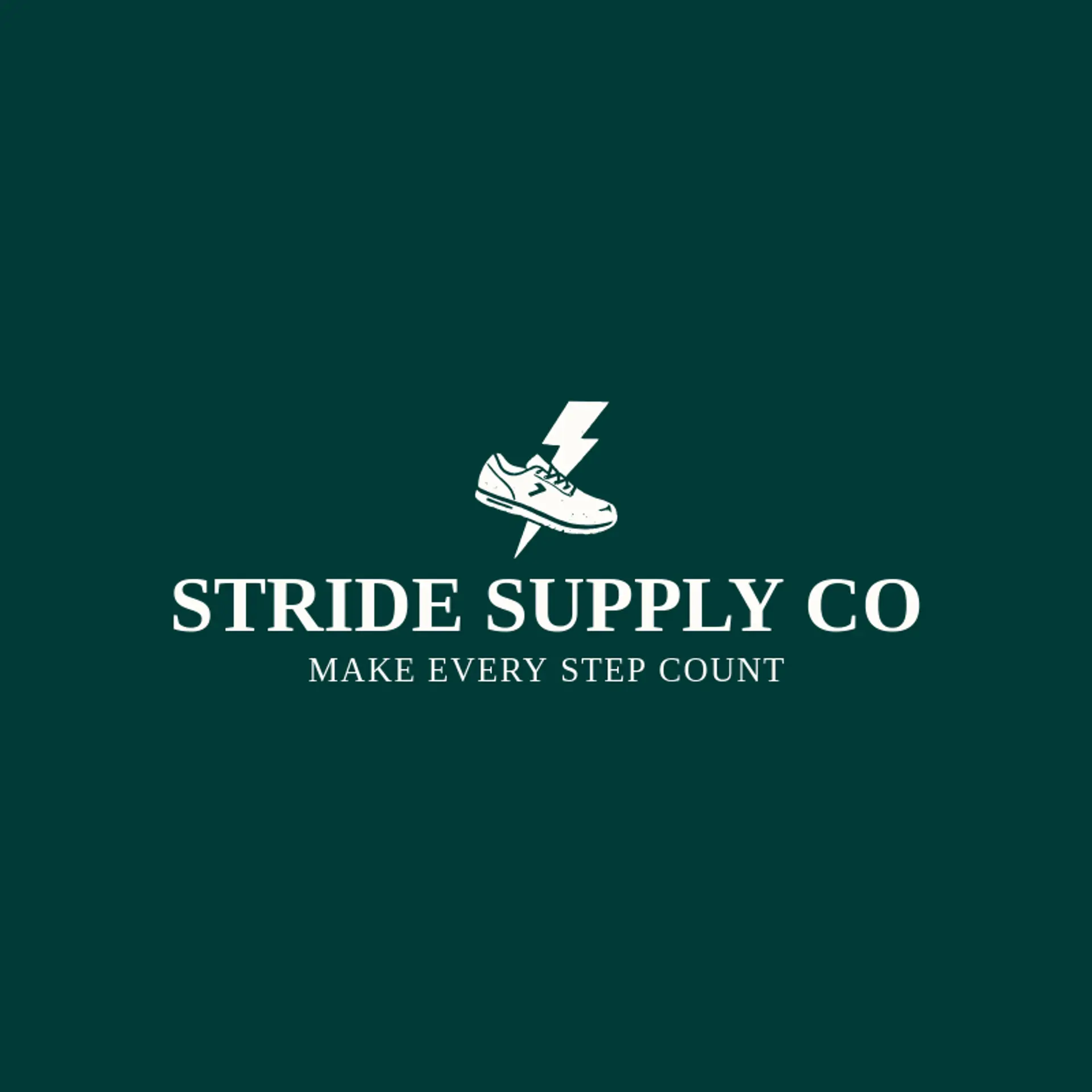 Stride Supply Co logo for shoe store