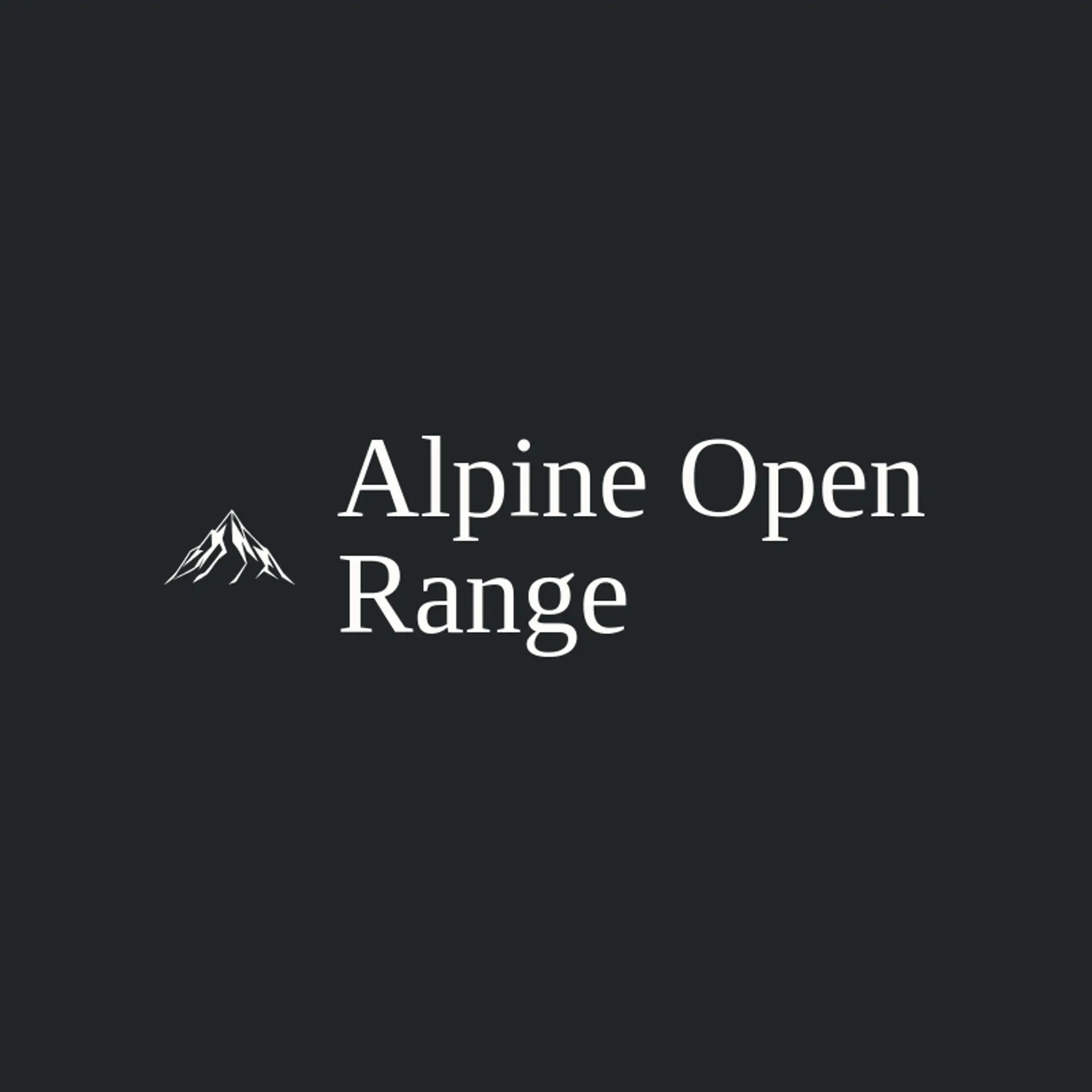 Alpine Open Range logo for alpine