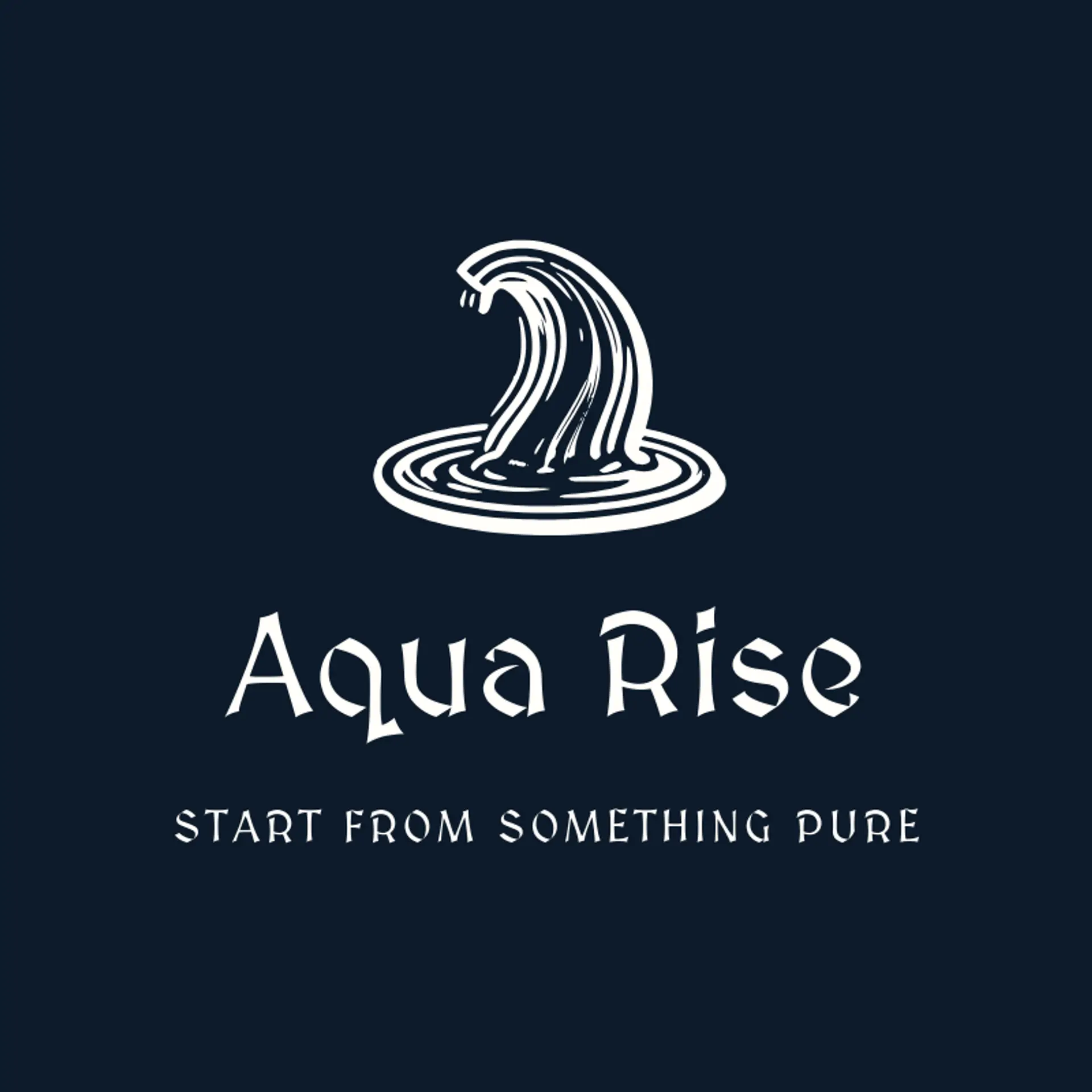 Aqua Rise logo for water