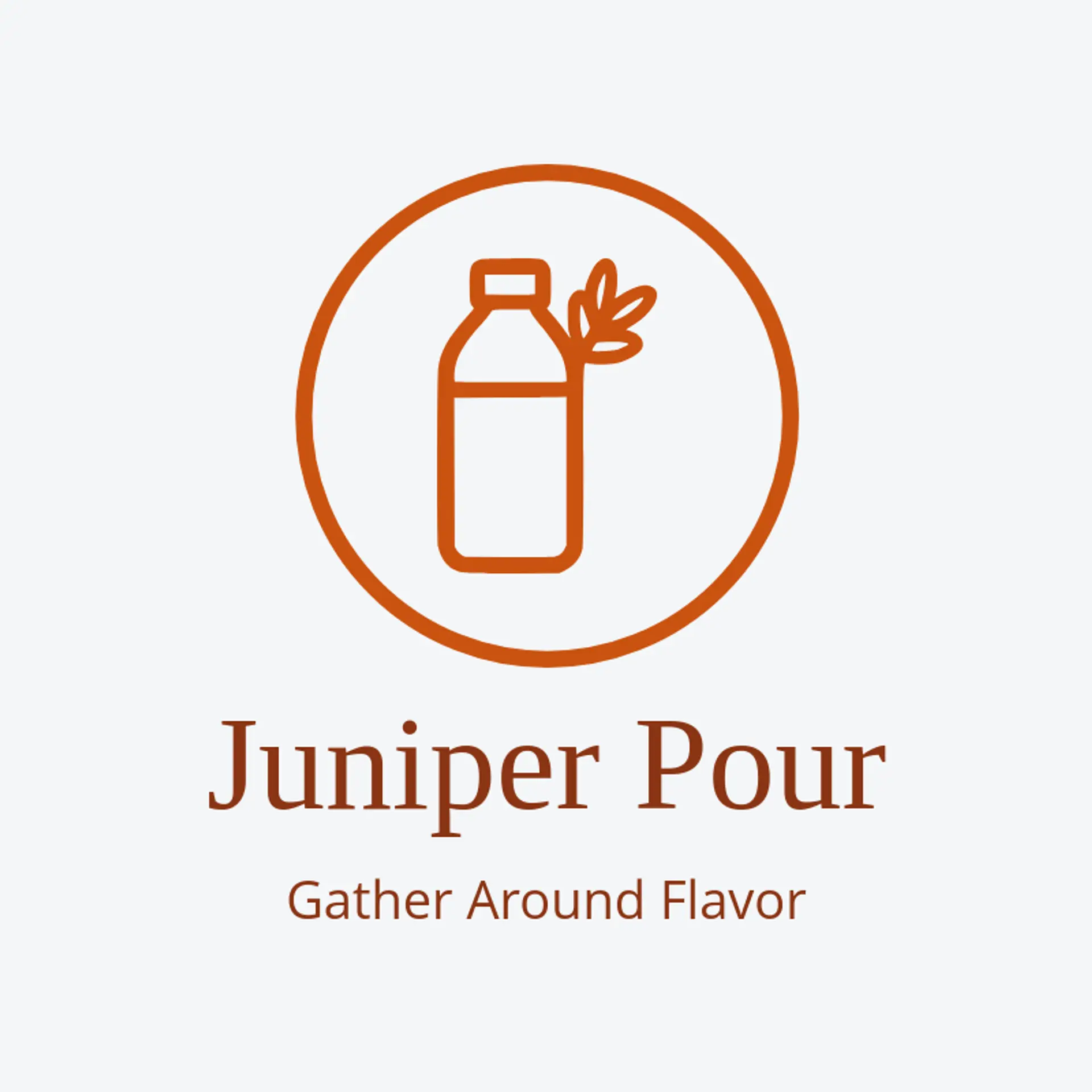 Juniper Pour logo for drink