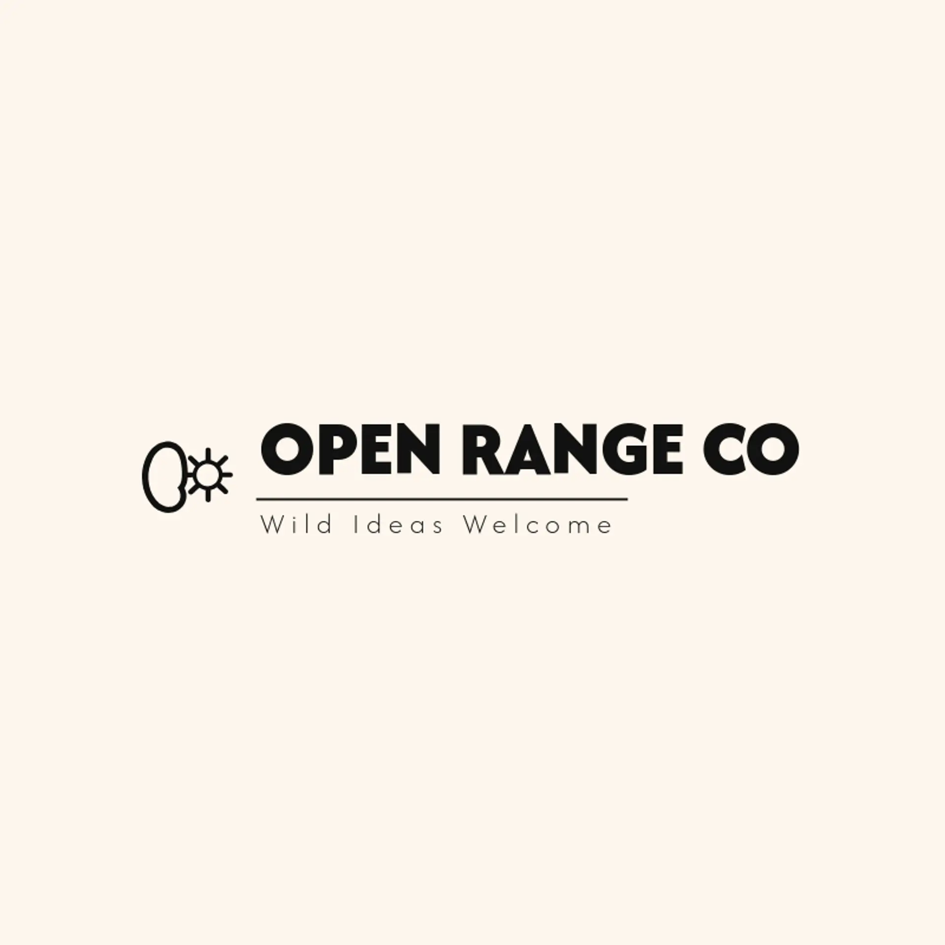 Open Range Co logo for cowboy