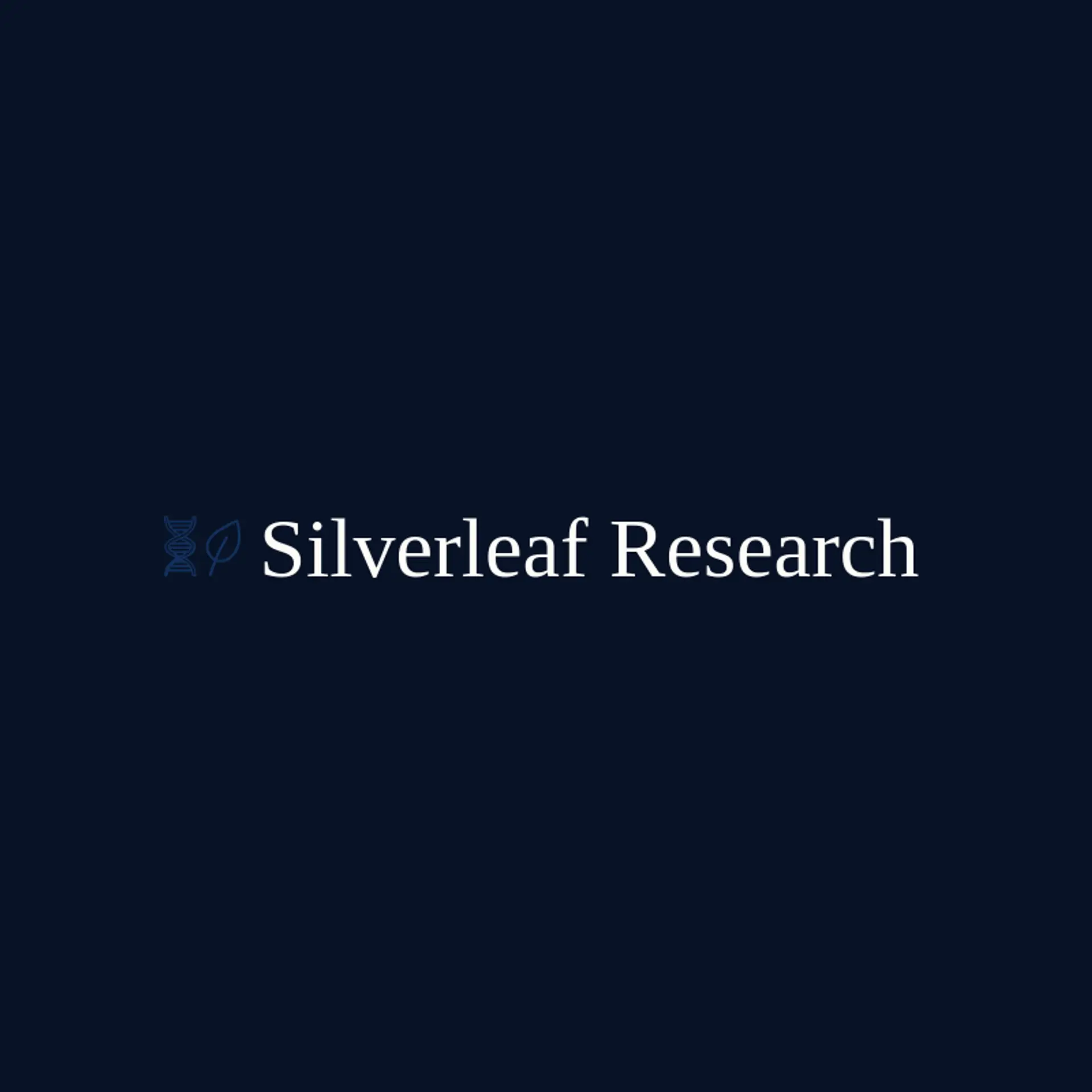 Silverleaf Research logo for biotechnology