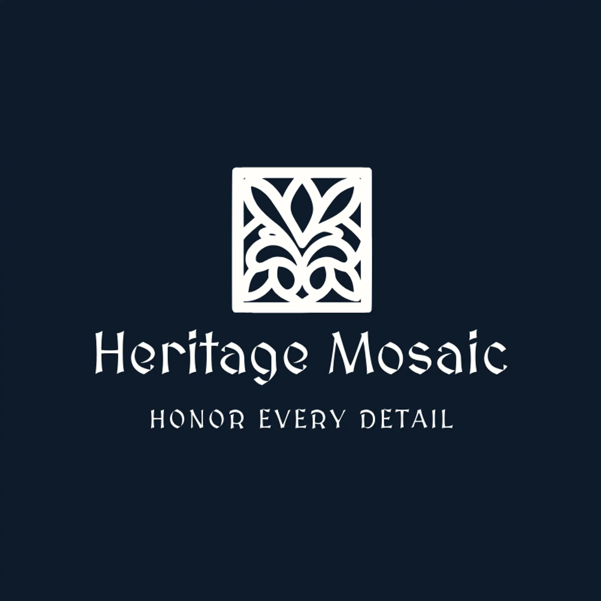 Heritage Mosaic logo for muslim