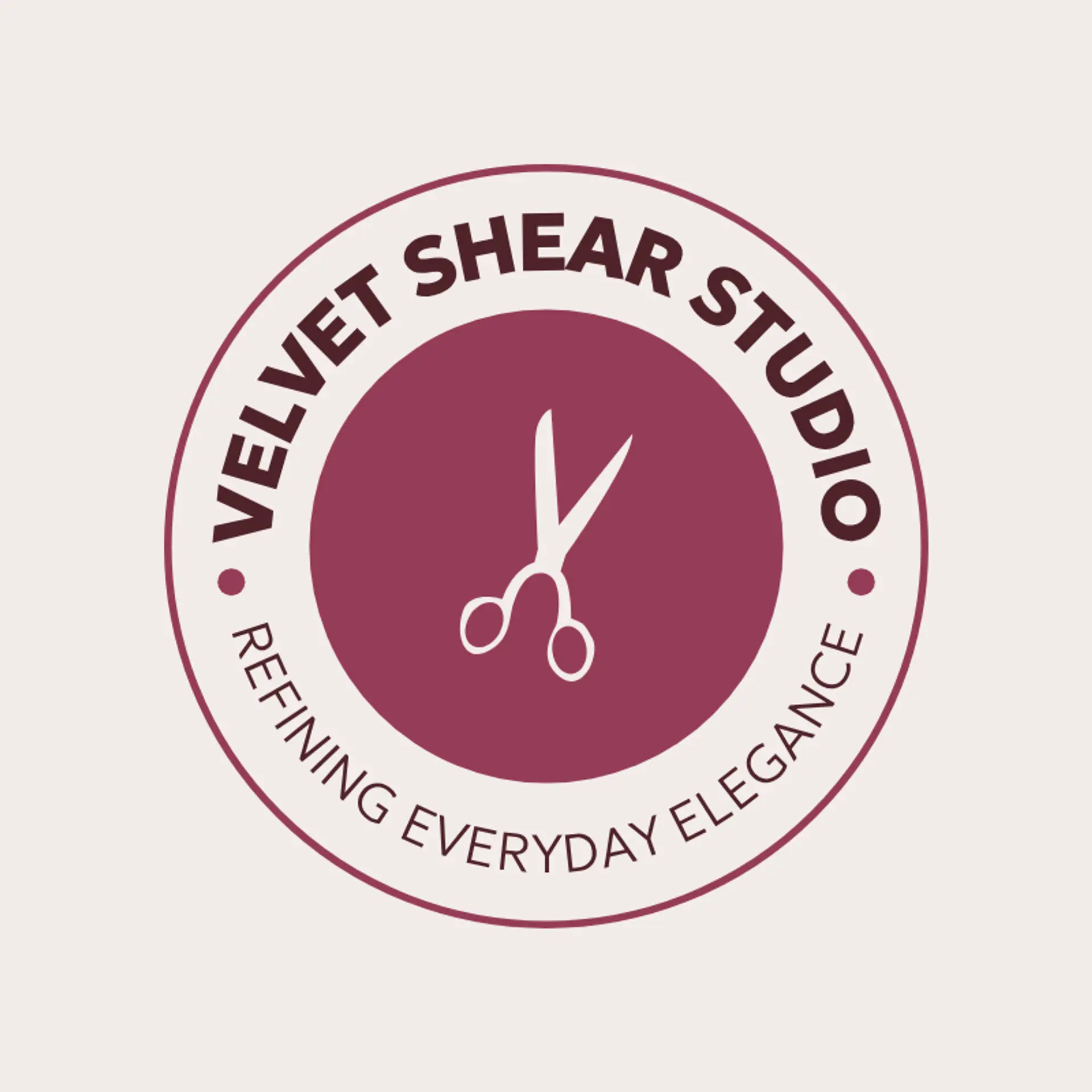 LuxeLocks Studio logo for hair salon