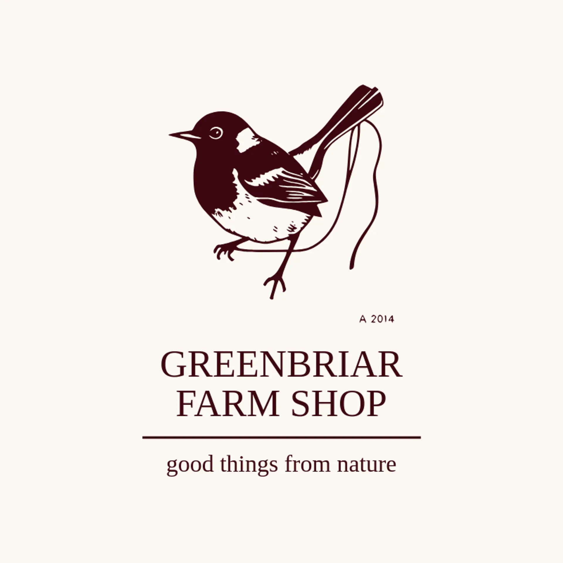 Greenbriar Farm Shop logo for robin