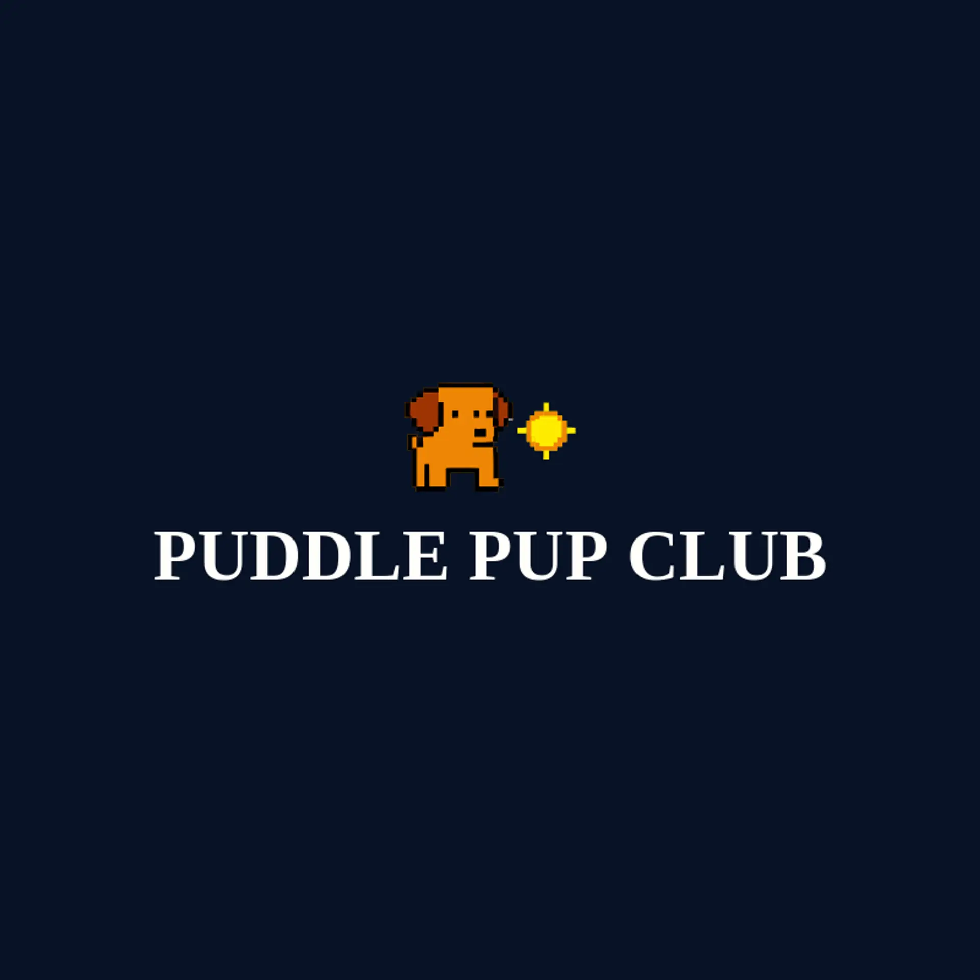 Puddle Pup Club logo for puppy