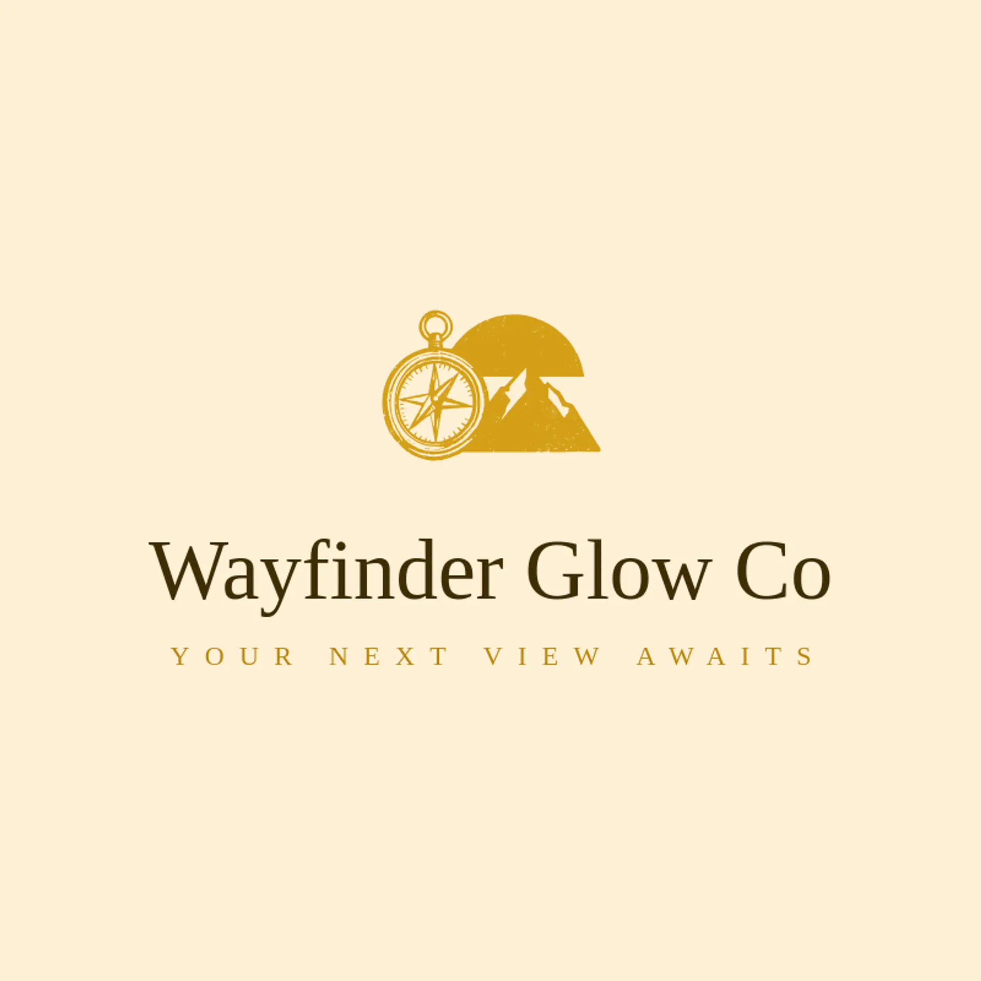 Wayfinder Glow Co logo for sunset