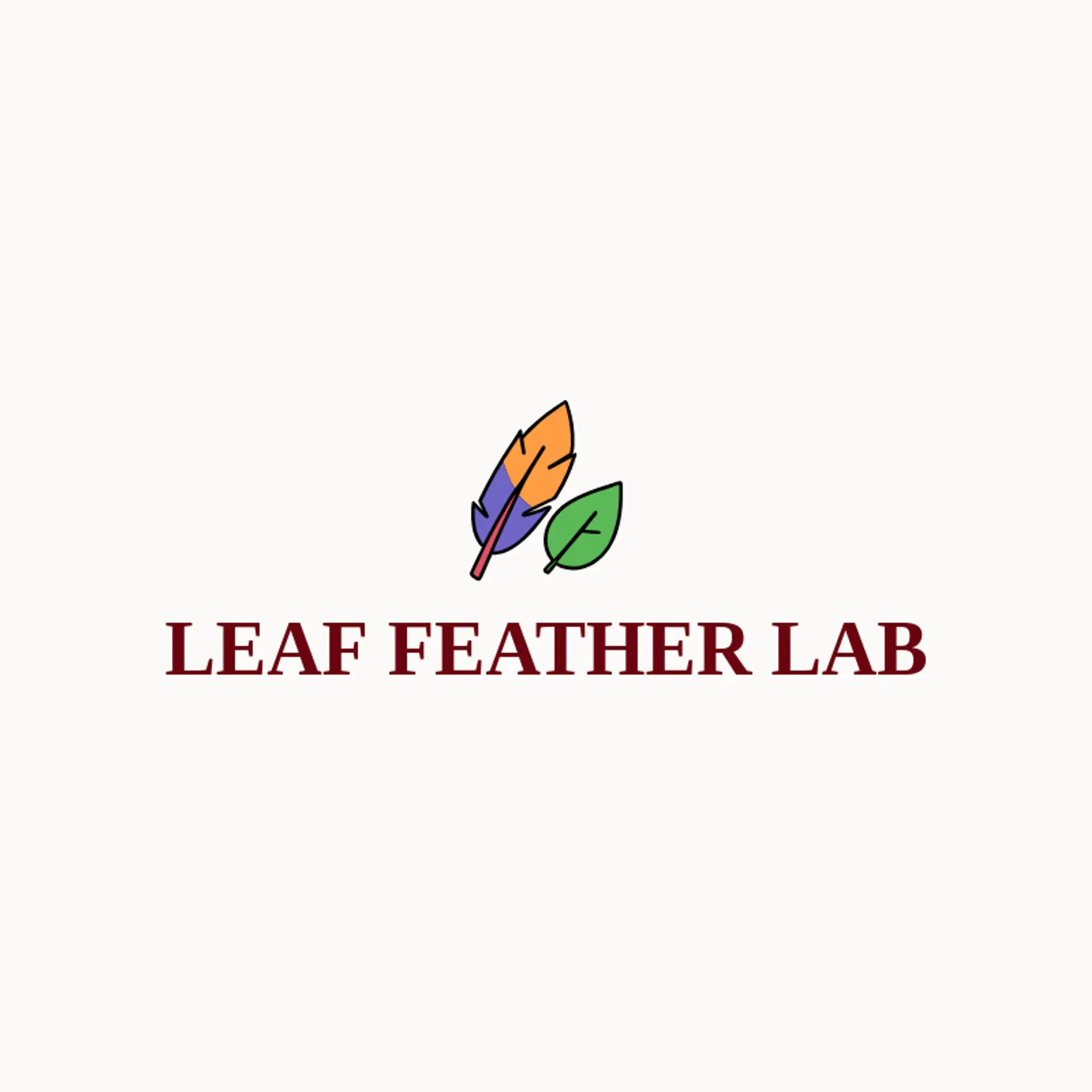 Leaf Feather Lab logo for wing
