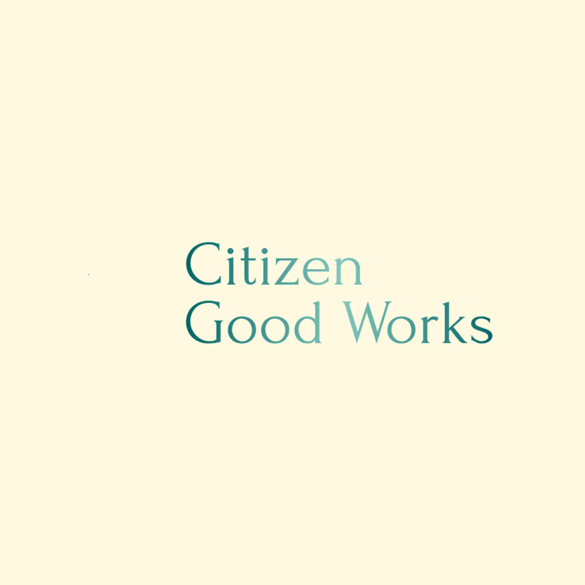 Citizen Good Works logo for citizen