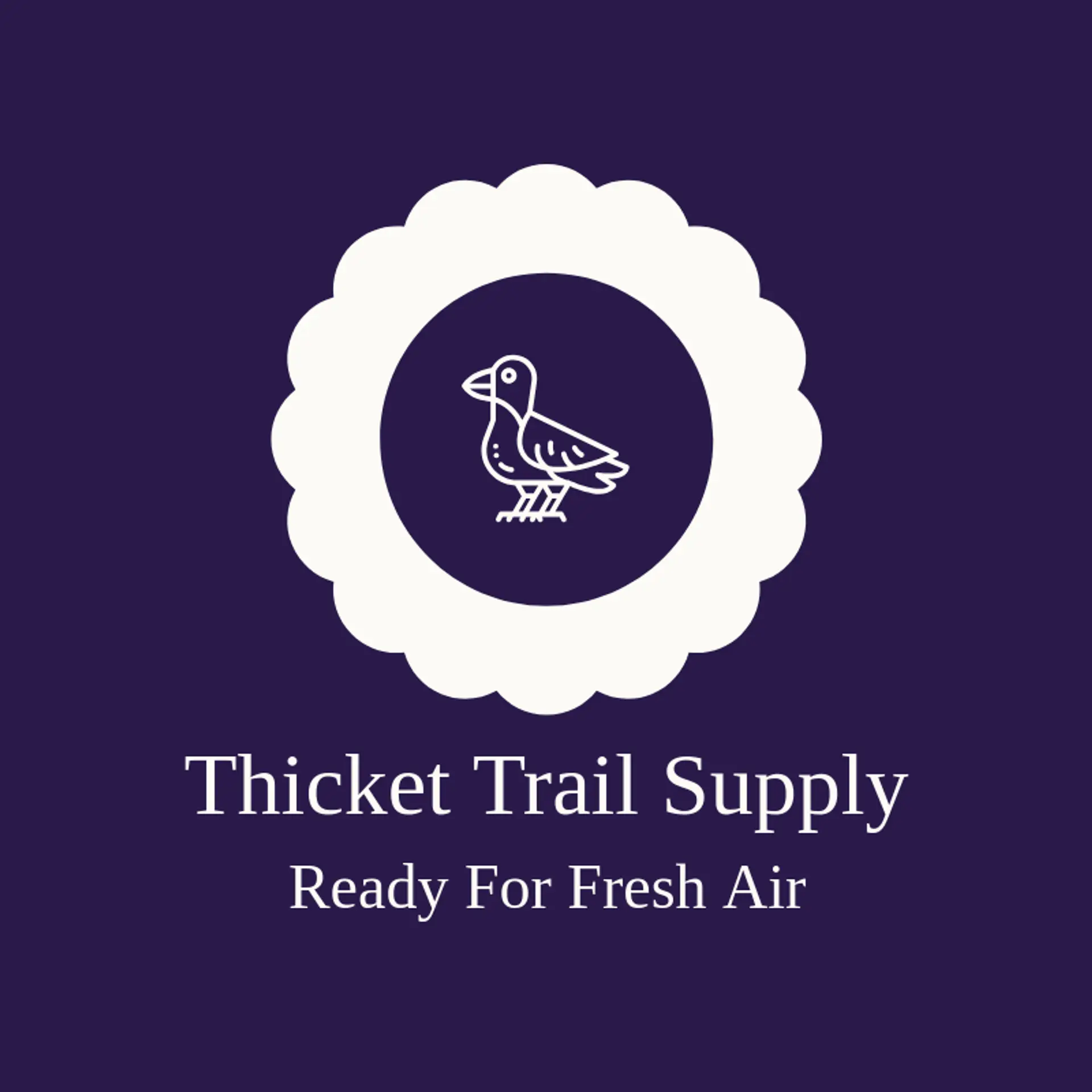 Thicket Trail Supply logo for robin