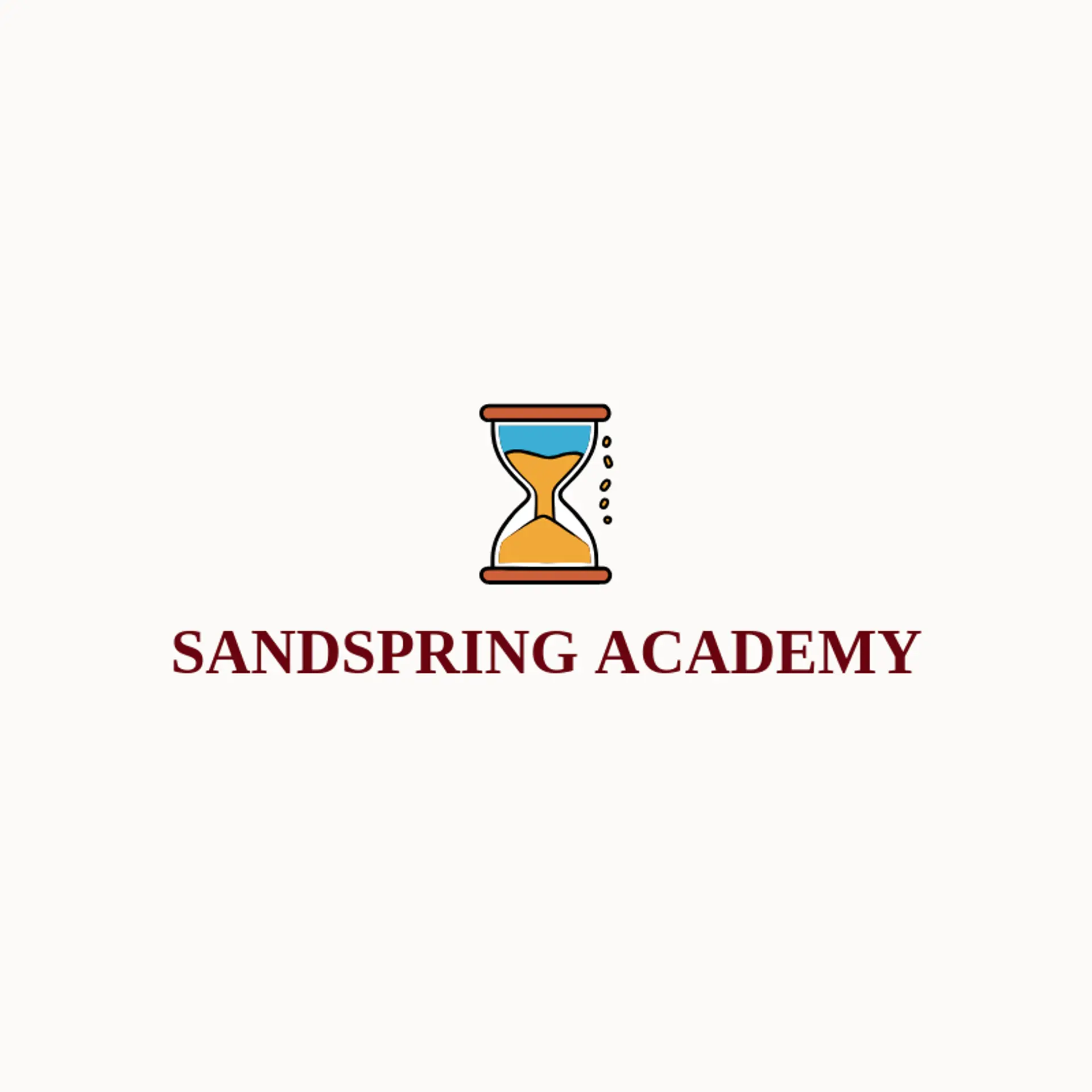 Sandspring Academy logo for hourglass