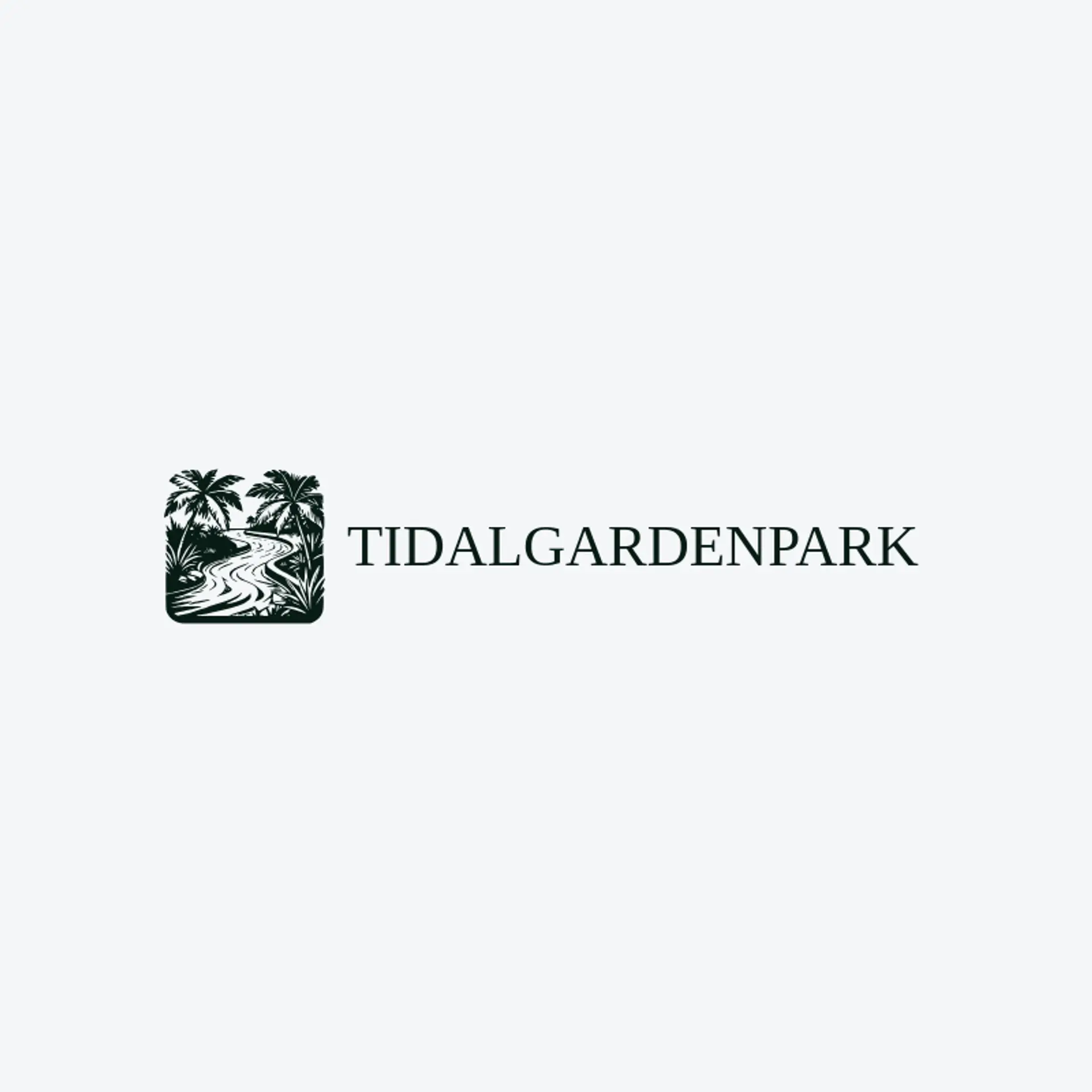 Tidal Garden Park logo for water park