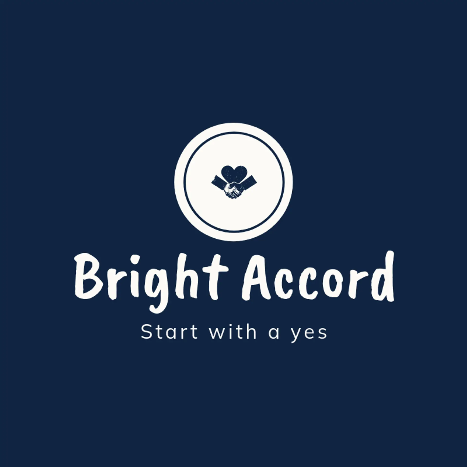 Bright Accord logo for handshake