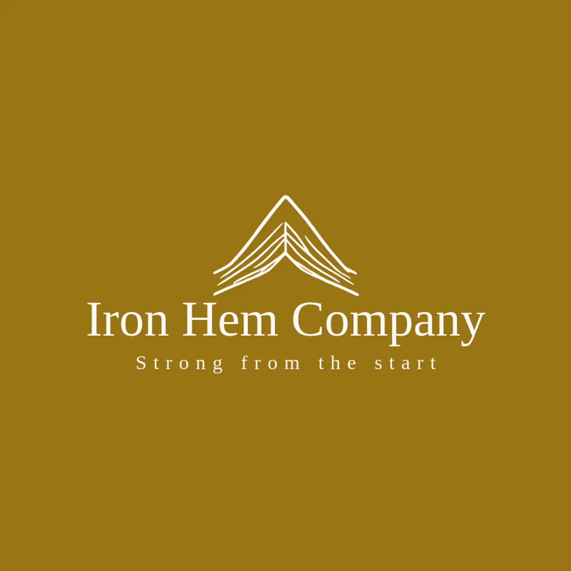 Iron Hem Company logo for denim