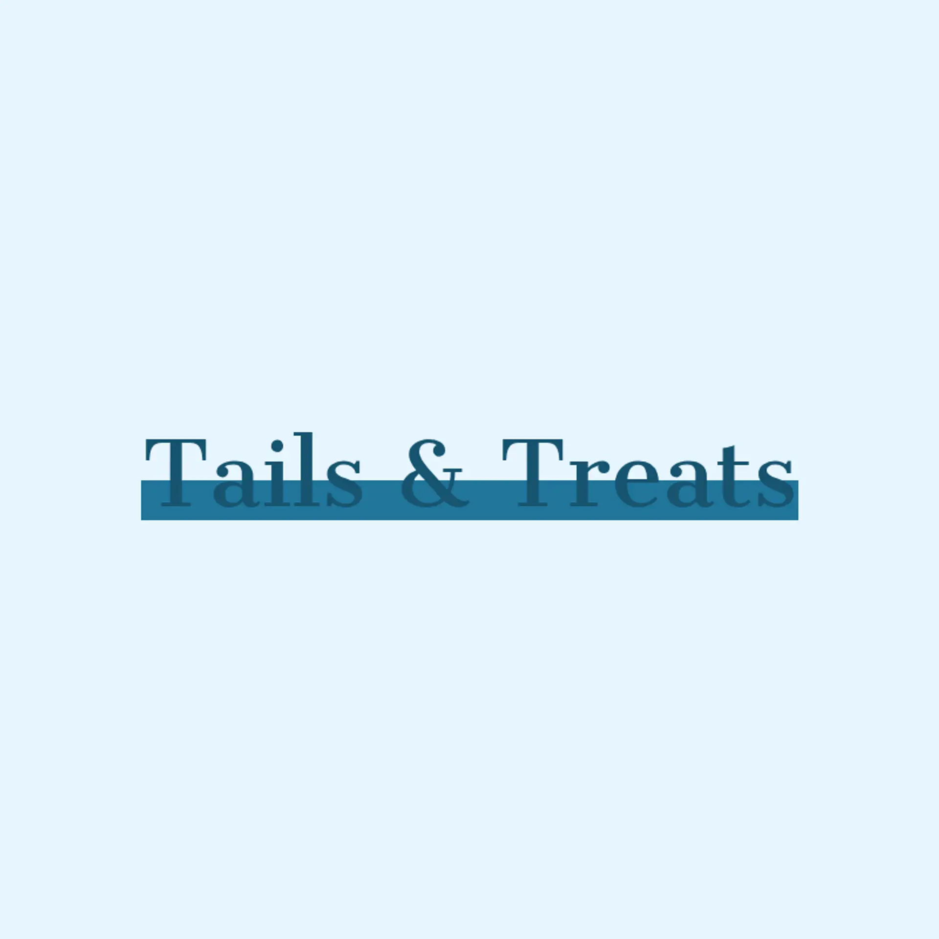 Tails & Treats logo for pet store