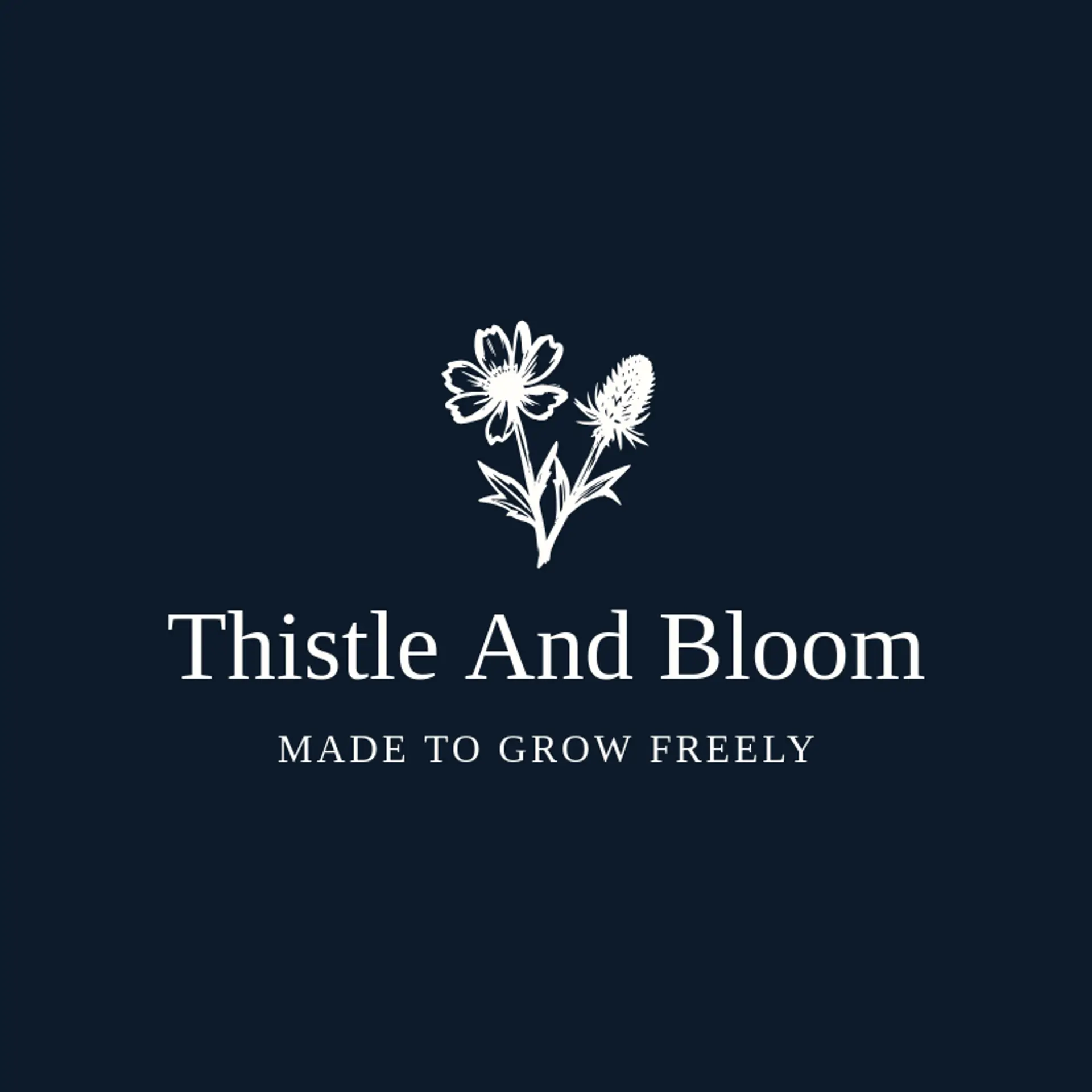 Thistle and Bloom logo for wildflower