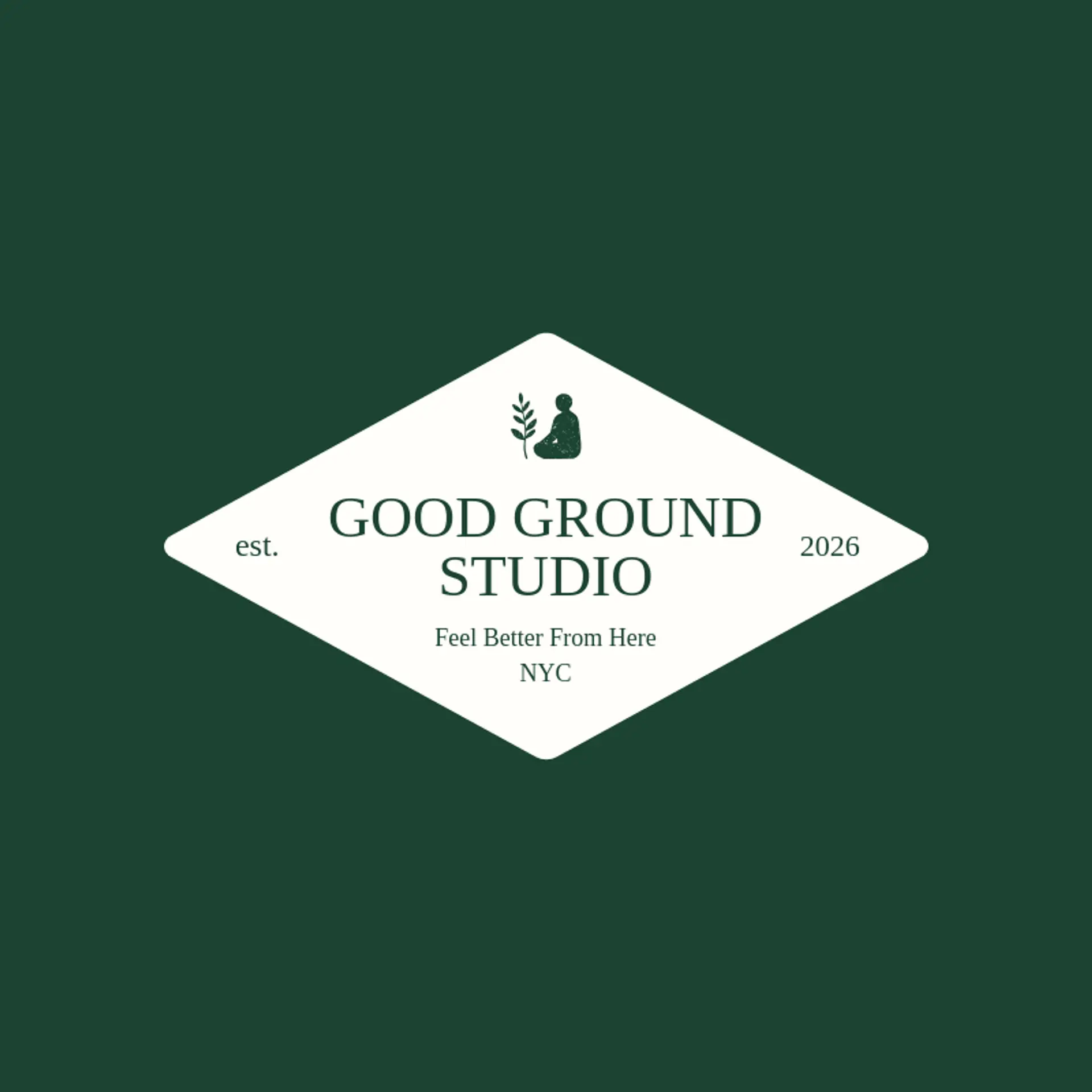 Good Ground Studio logo for wellness