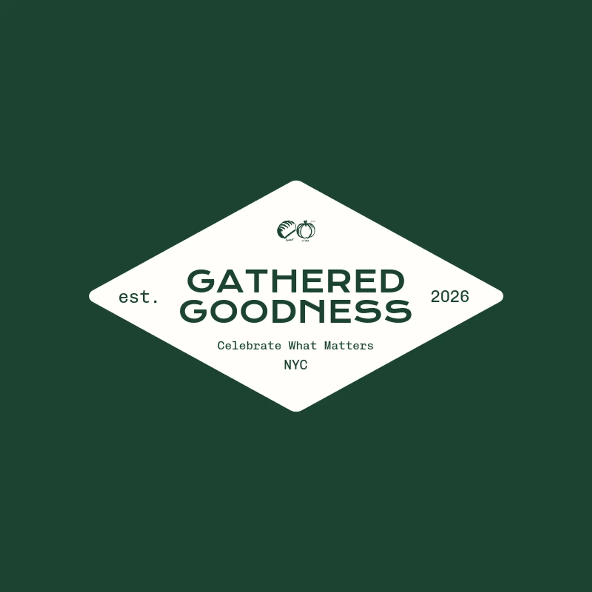 Gathered Goodness logo for thanksgiving