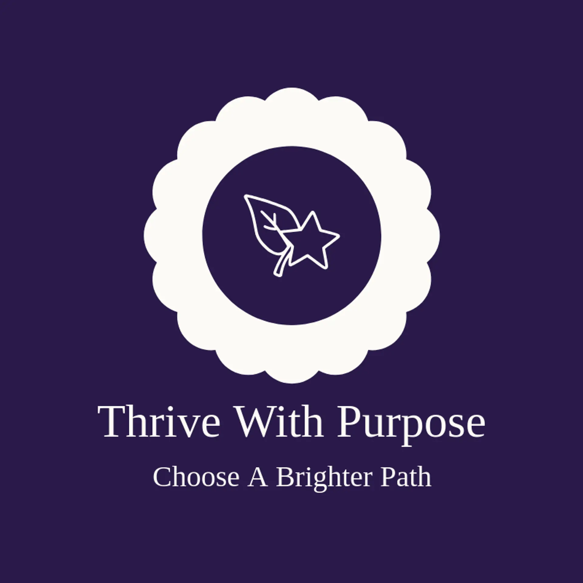 Thrive With Purpose logo for empowerment