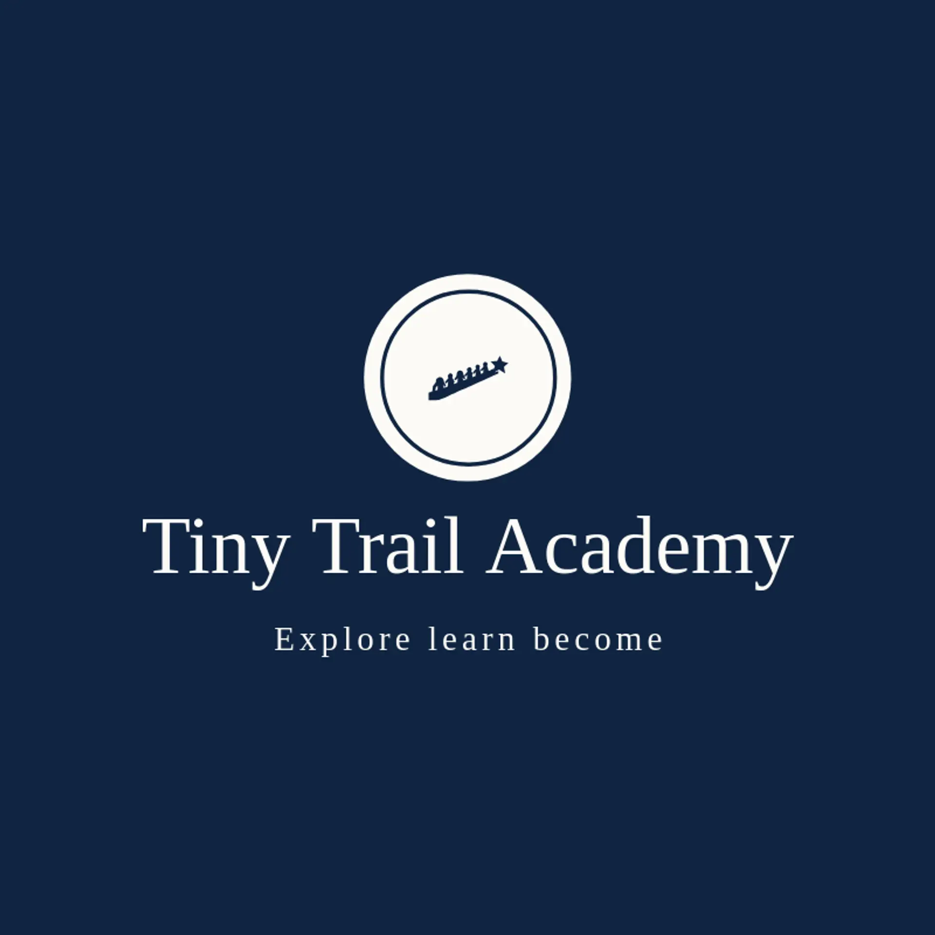 Tiny Trail Academy logo for kindergarten