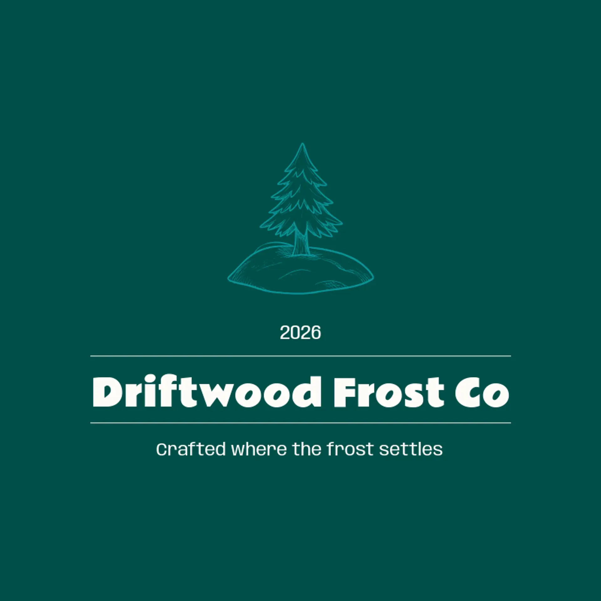 Driftwood Frost Co logo for frost