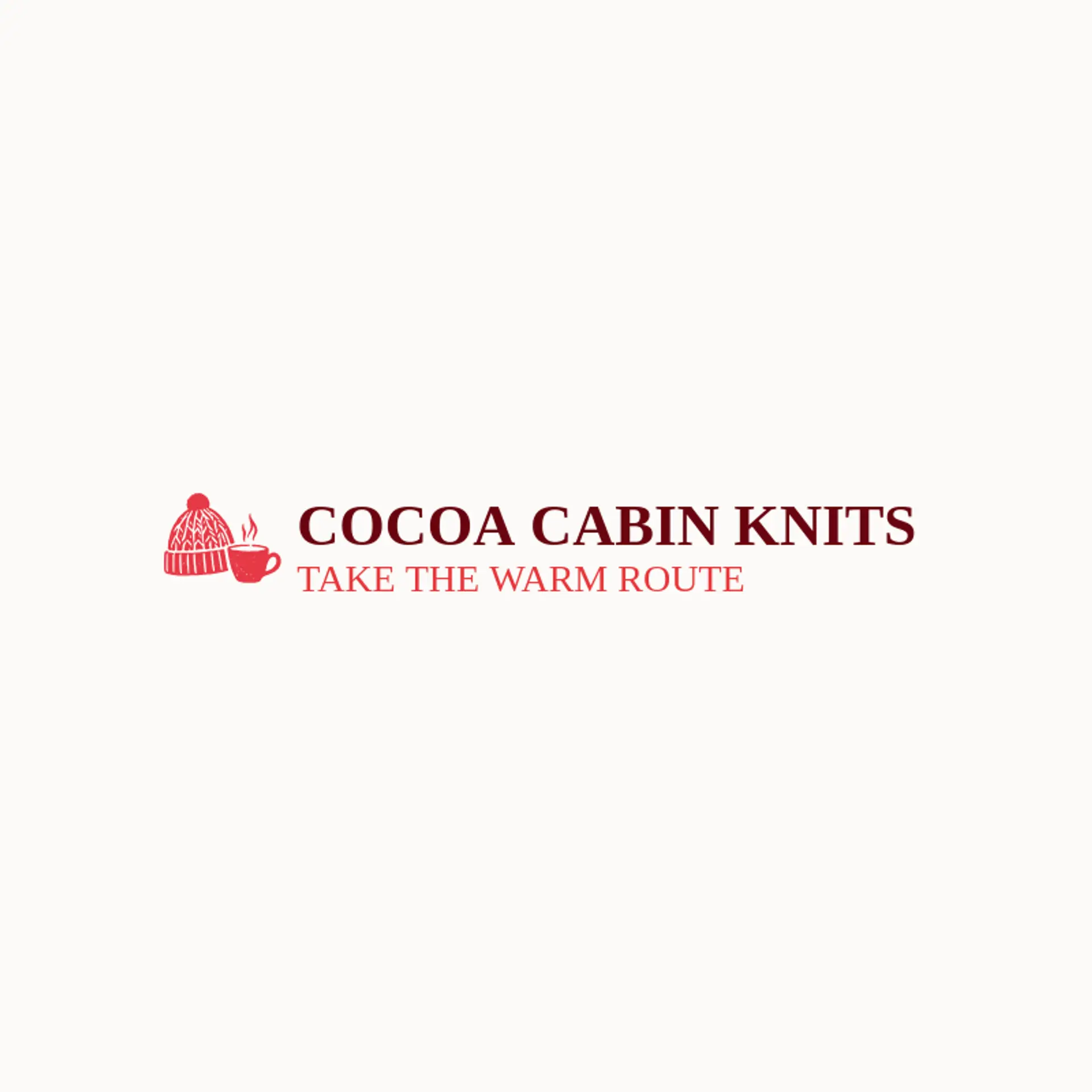 Cocoa Cabin Knits logo for beanie