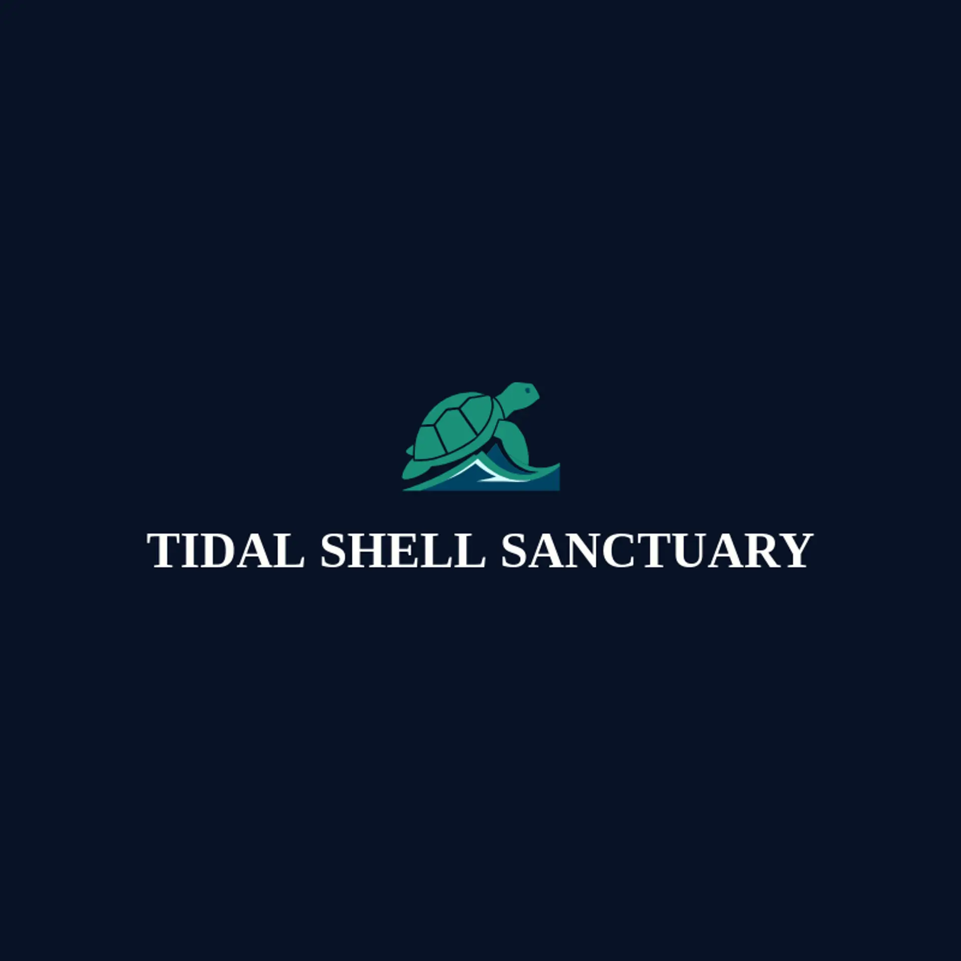 Tidal Shell Sanctuary logo for sea turtle