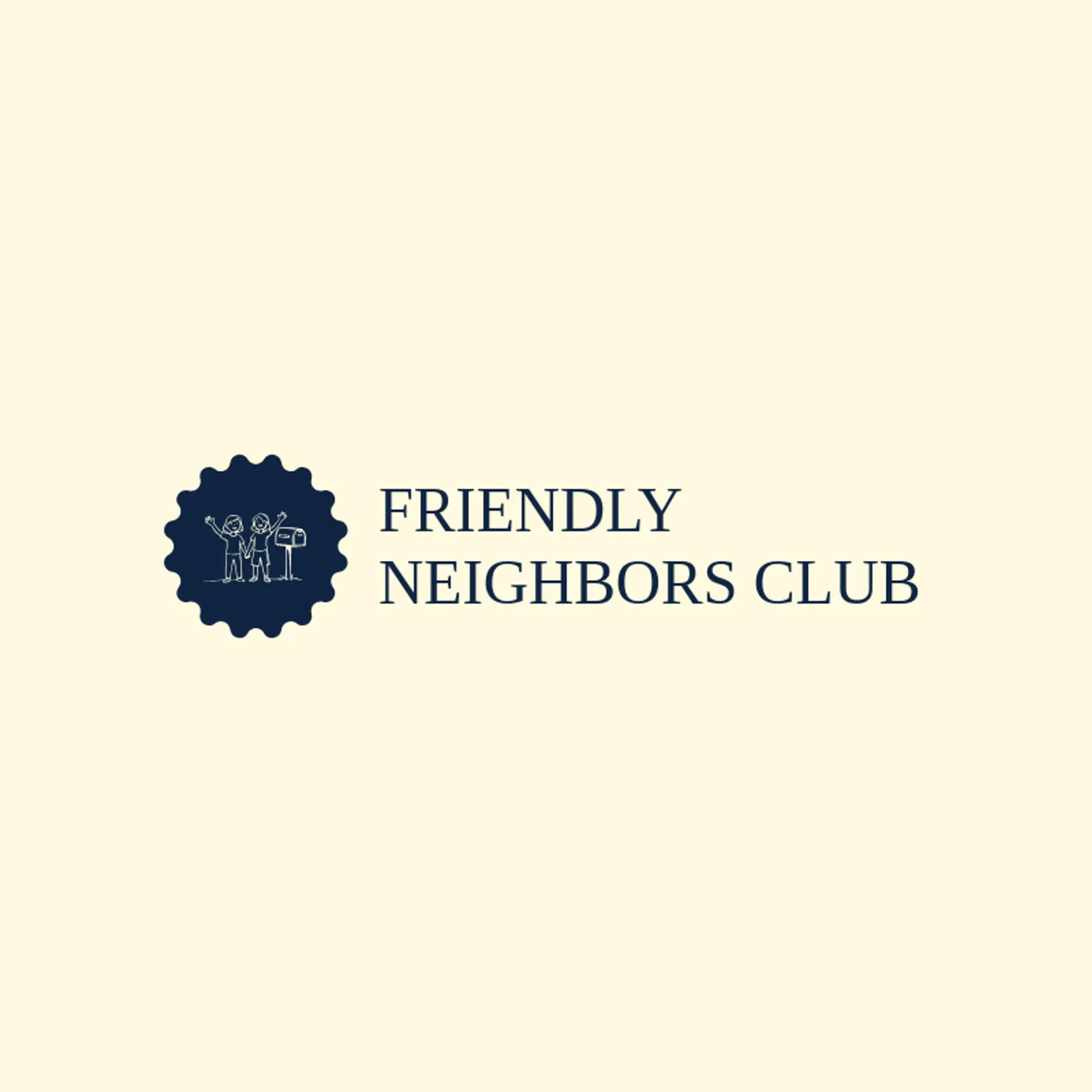 Friendly Neighbors Club logo for friend