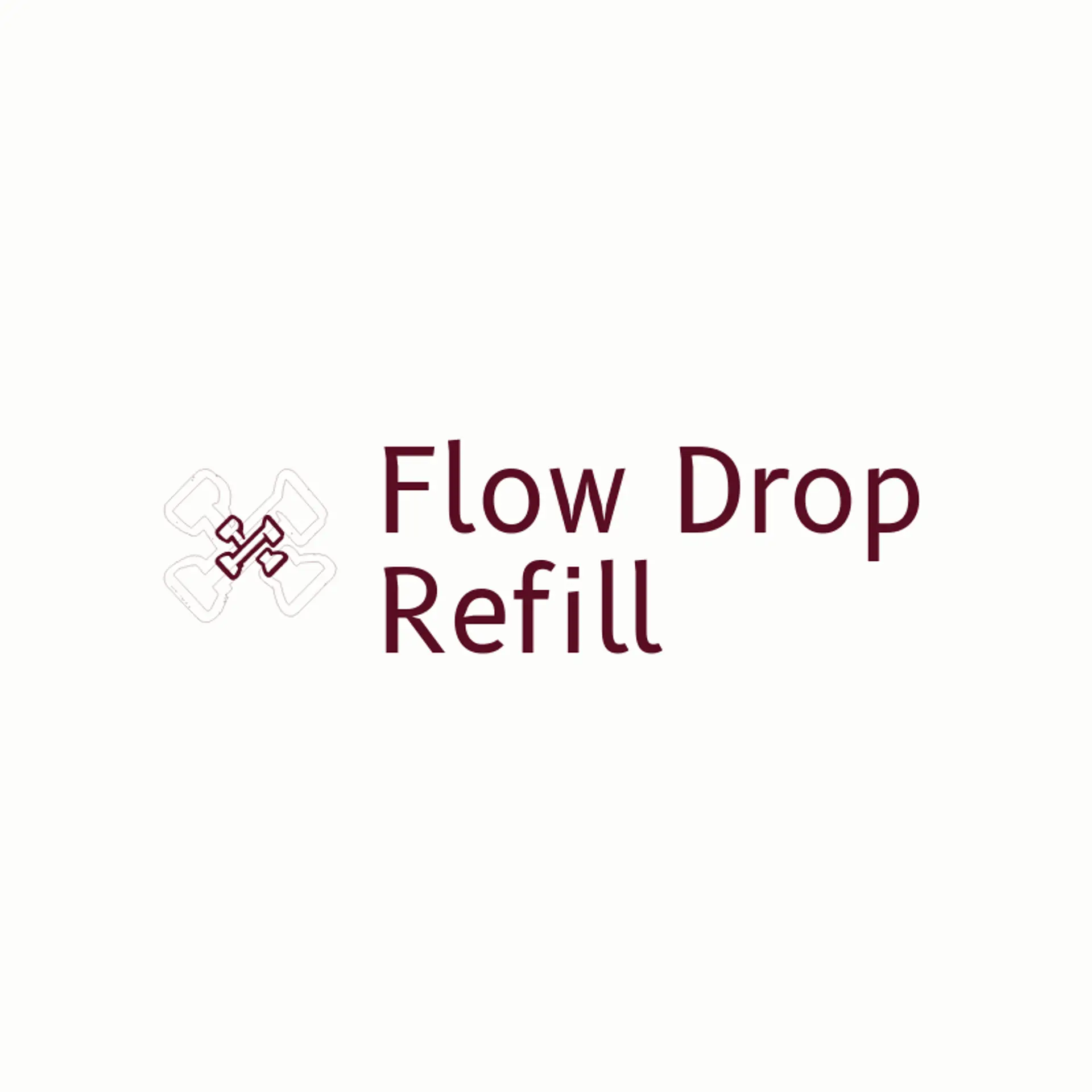 Flow Drop Refill logo for water refilling station