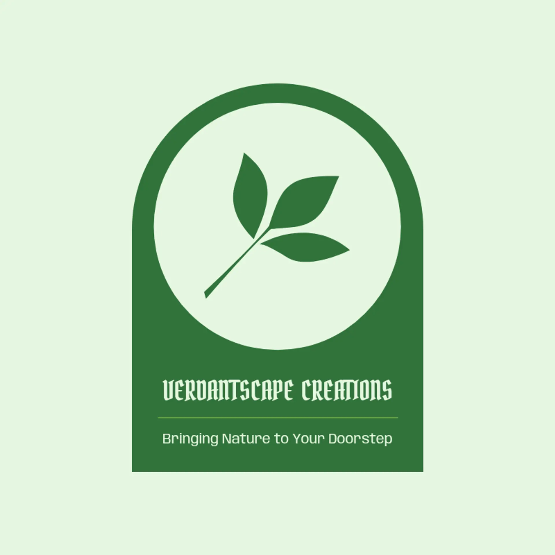 VerdantScape Creations logo for landscaping