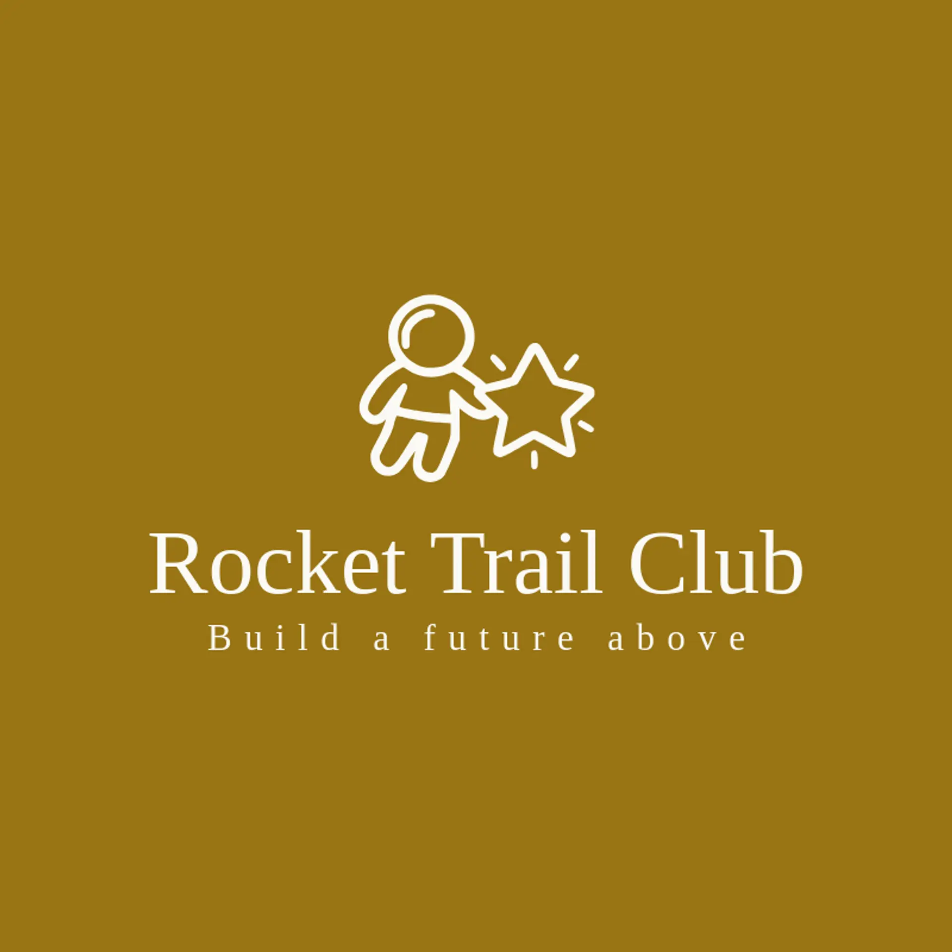 Rocket Trail Club logo for astronaut