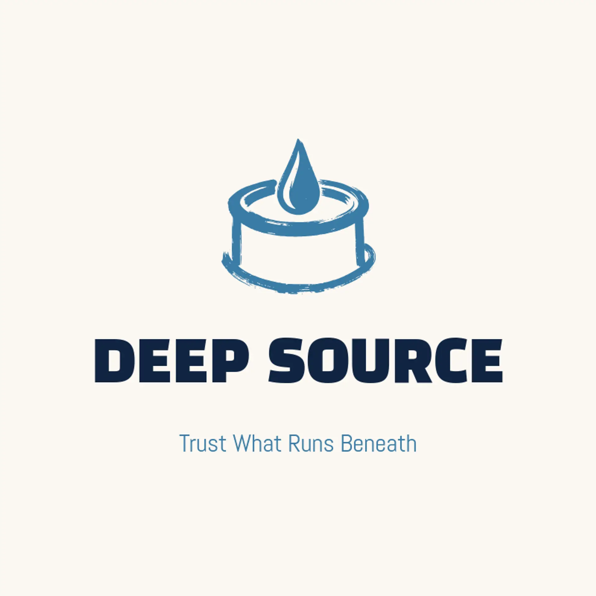 Deep Source logo for water
