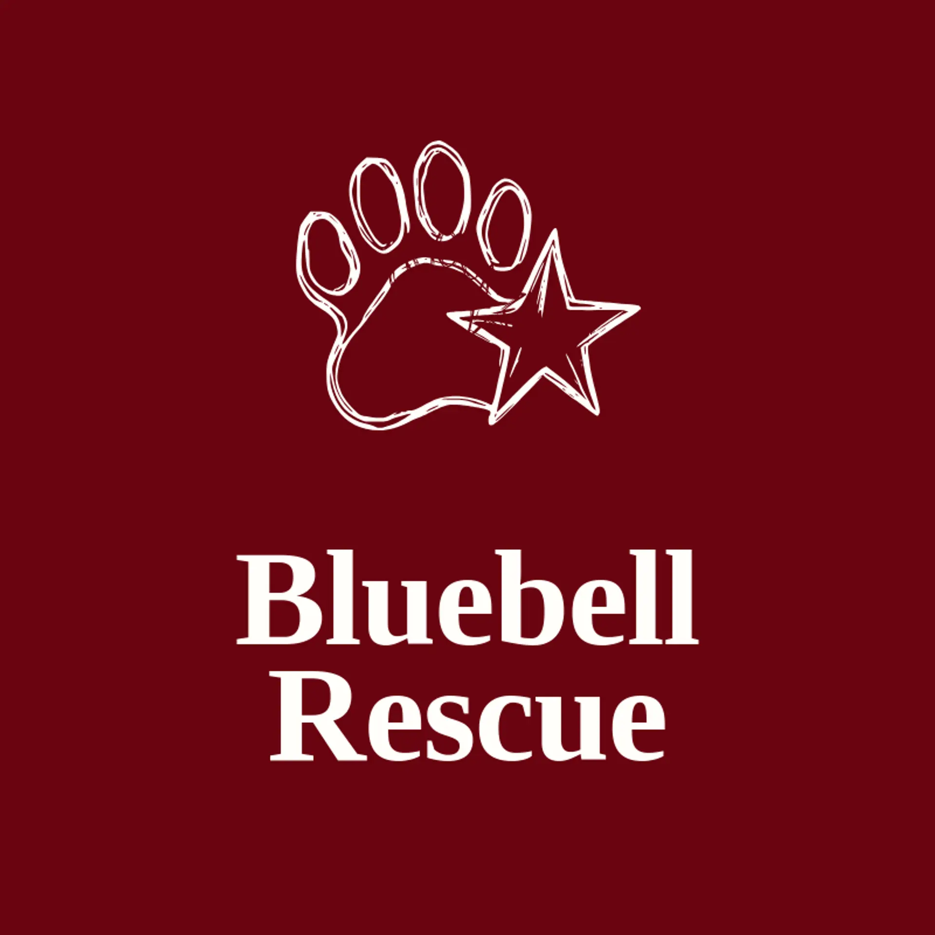 Bluebell Rescue logo for animal shelter