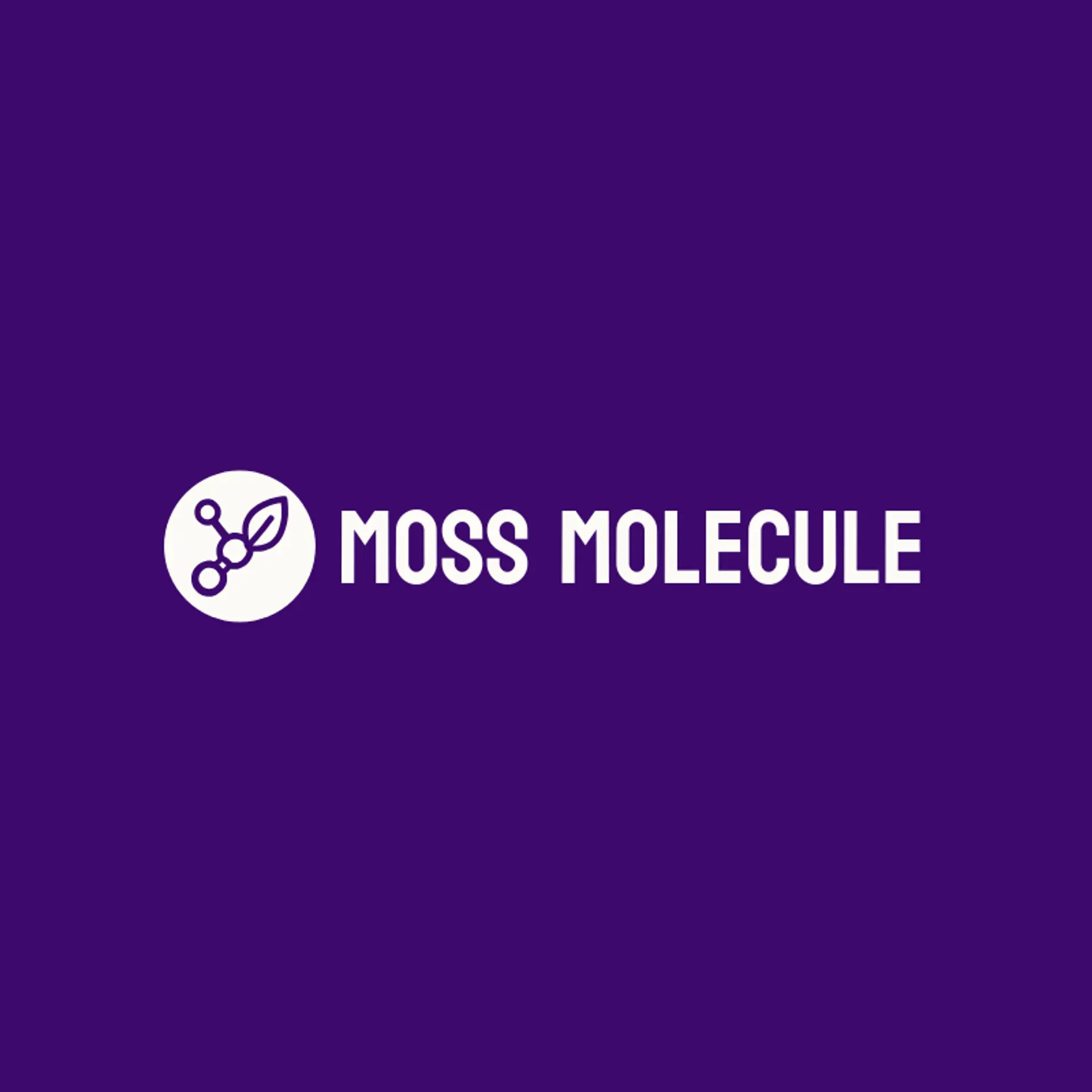 Moss Molecule logo for biology