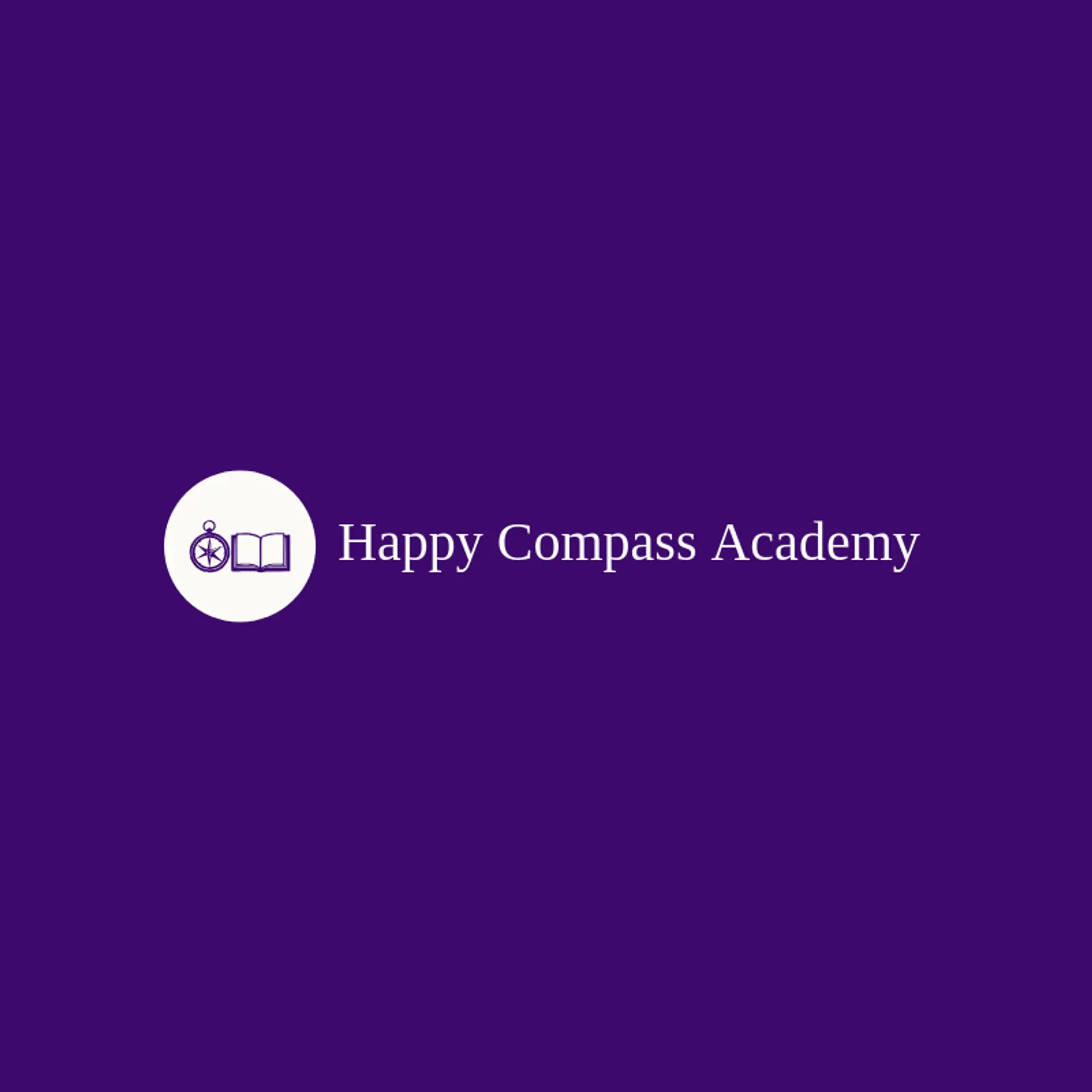 Happy Compass Academy logo for tutoring