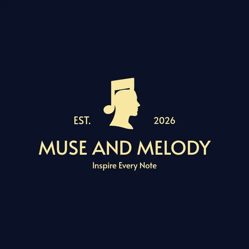 The band name Muse and Melody as a branded logo with a single color icon