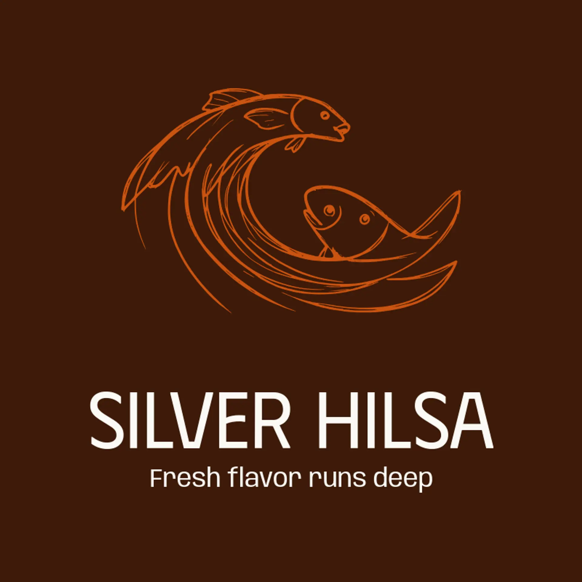 Silver Hilsa logo for bengali