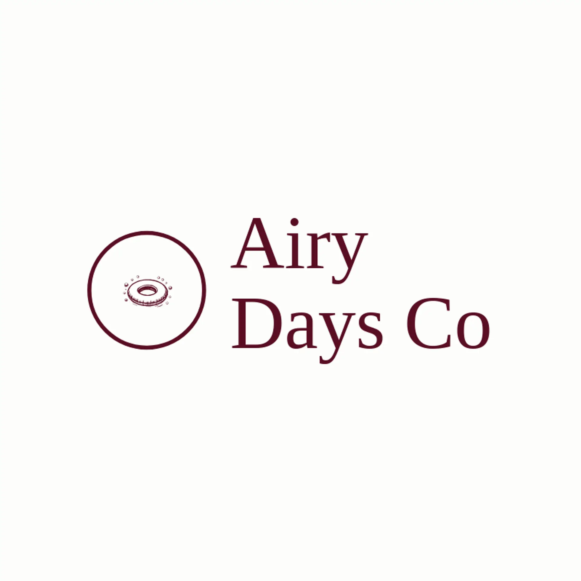 Airy Days Co logo for inflatable