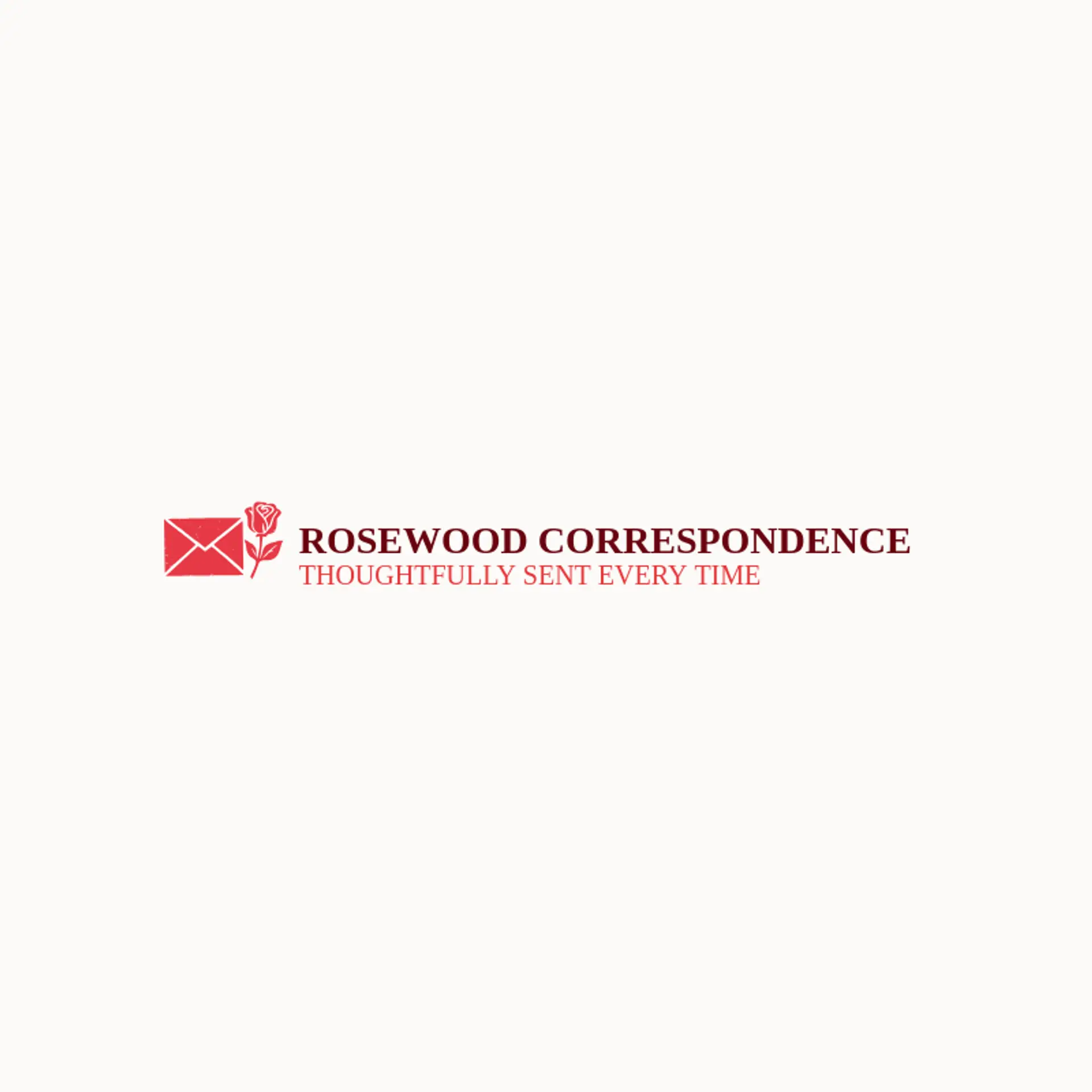 Rosewood Correspondence logo for envelope