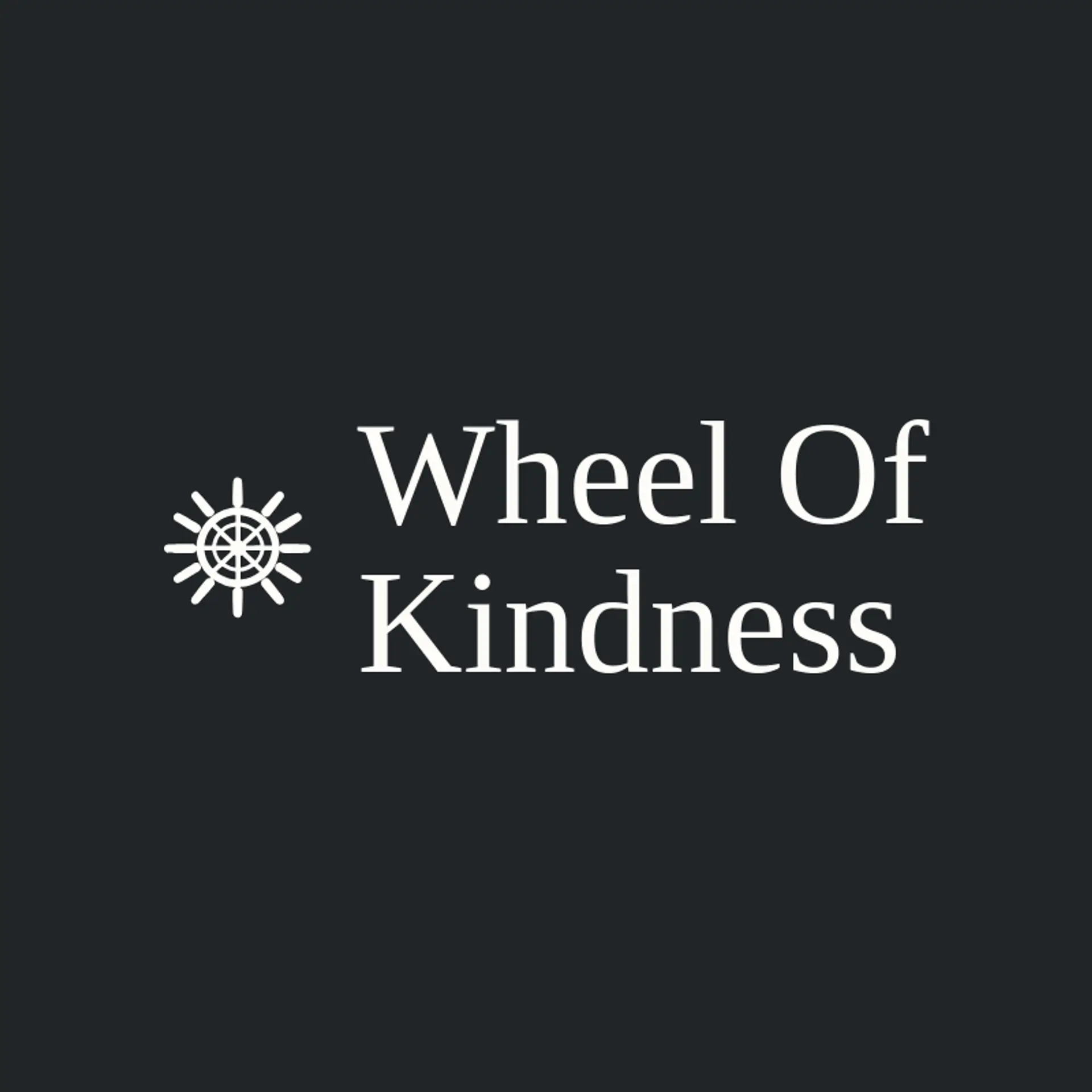 Wheel of Kindness logo for buddhism