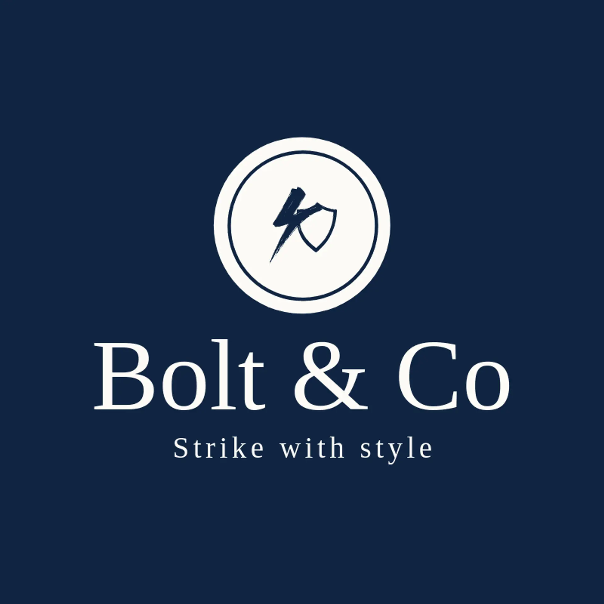 Bolt & Co logo for lightning bolt