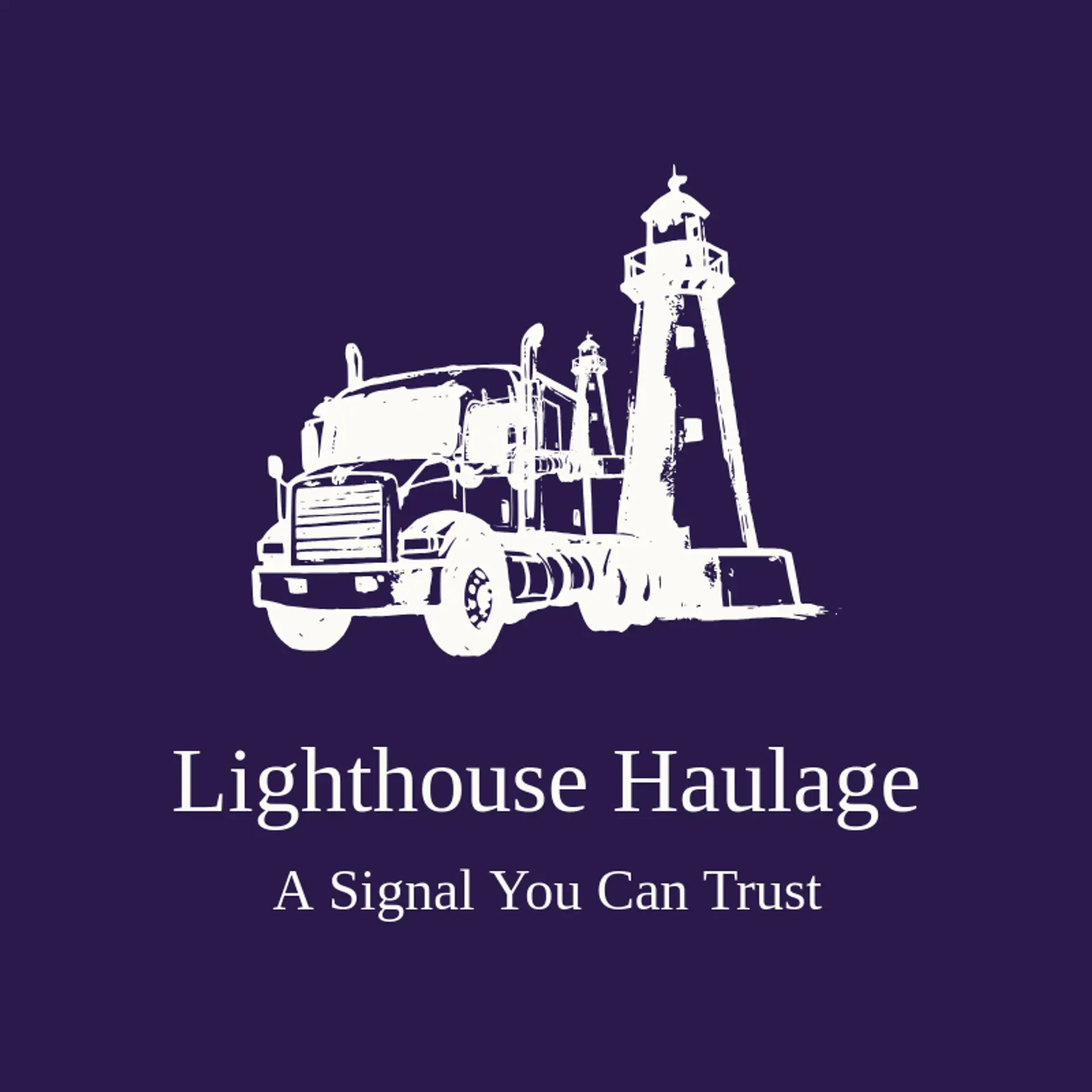 Lighthouse Haulage logo for trucking company