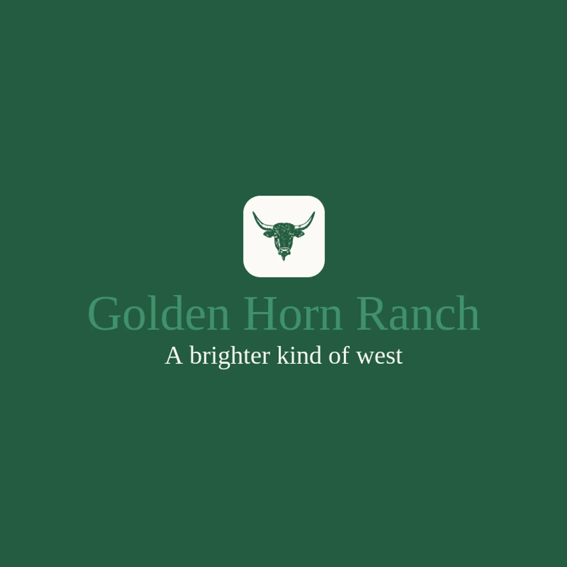 Golden Horn Ranch logo for longhorn